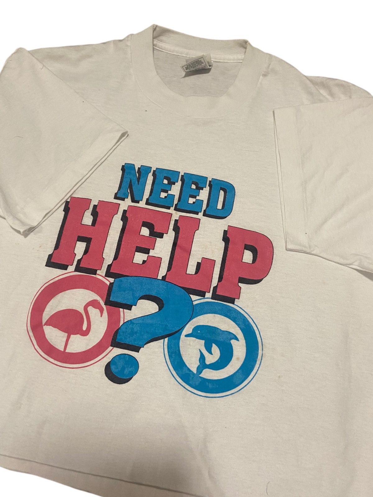 Fruit Of The Loom × Vintage Vintage 90s Florida Gambling Anonymous Hotline T Shirt XL Size US XL / EU 56 / 4 - 7 Thumbnail