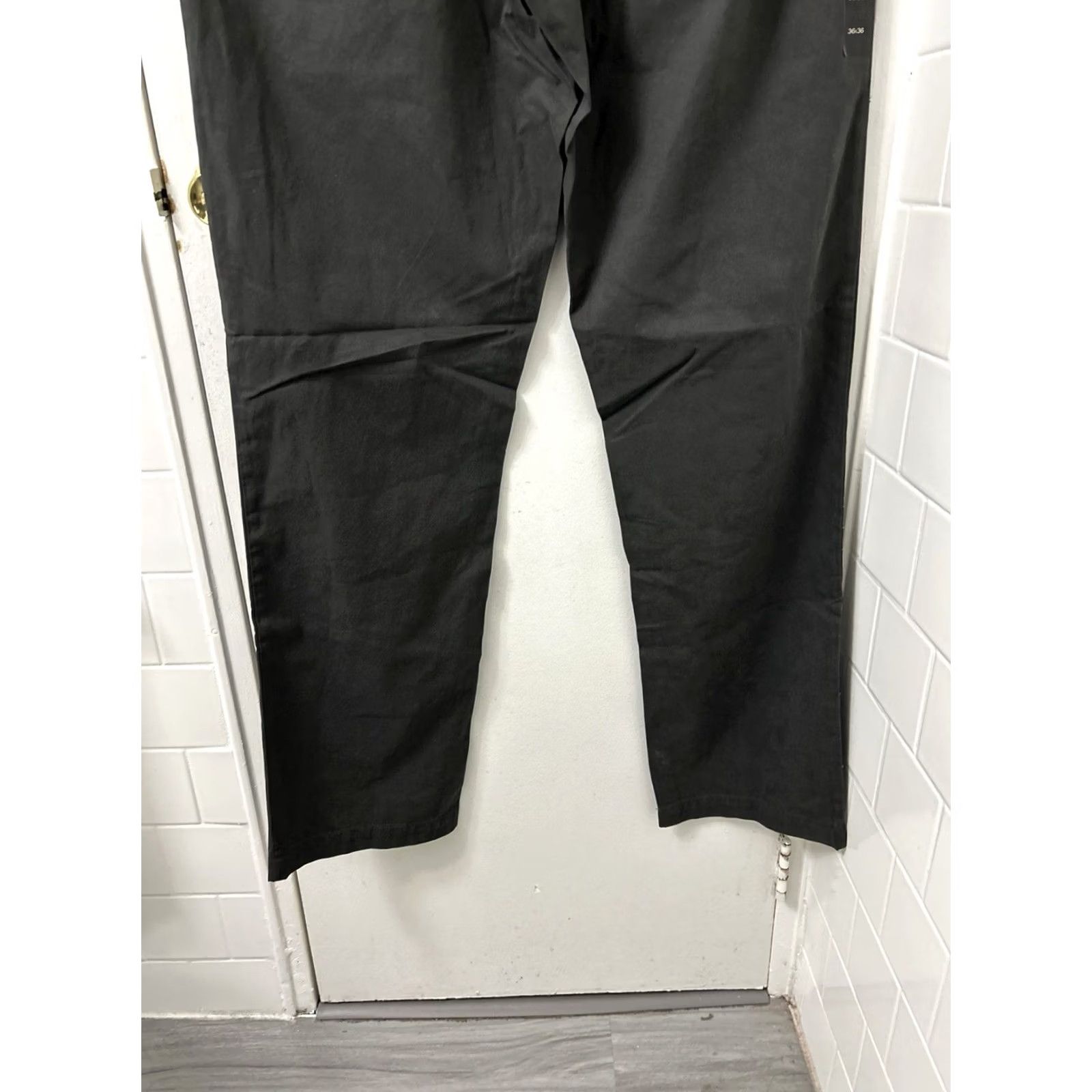 Banana Republic VINTAGE Banana Republic Gavin Chino Pants Mens 36x36 Dark Gray Straight Leg Cotton NWT Size US 36 / EU 52 - 3 Thumbnail