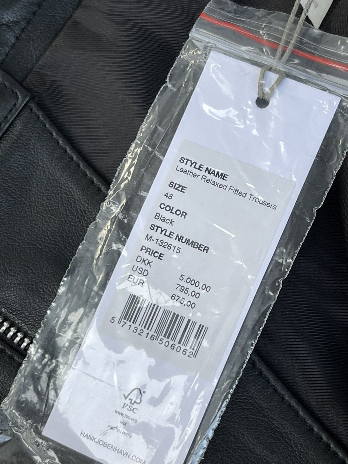 Han Kjobenhavn !DS! FW22 Han Kjobenhavn Leather Relaxed Fitted Trousers Size US 32 / EU 48 - 20 Thumbnail