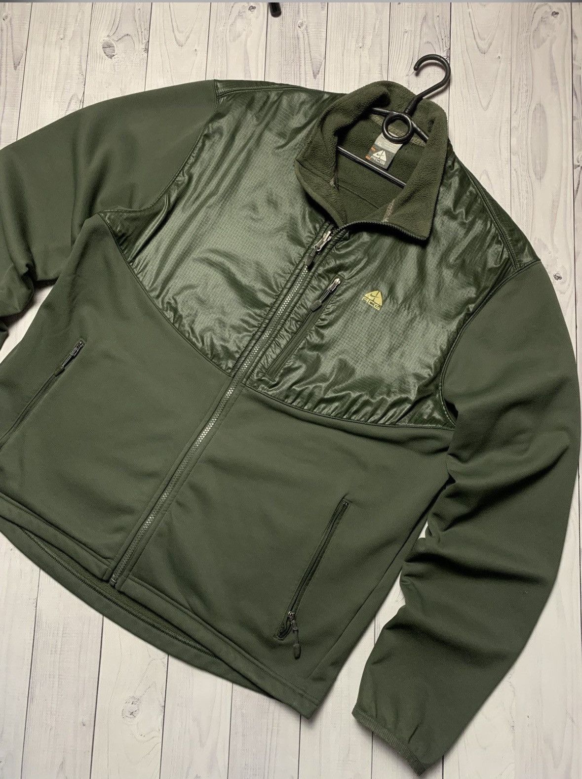 Nike × Vintage Vintage Nike ACG fleece jacket size XL green Size US XL / EU 56 / 4 - 2 Thumbnail