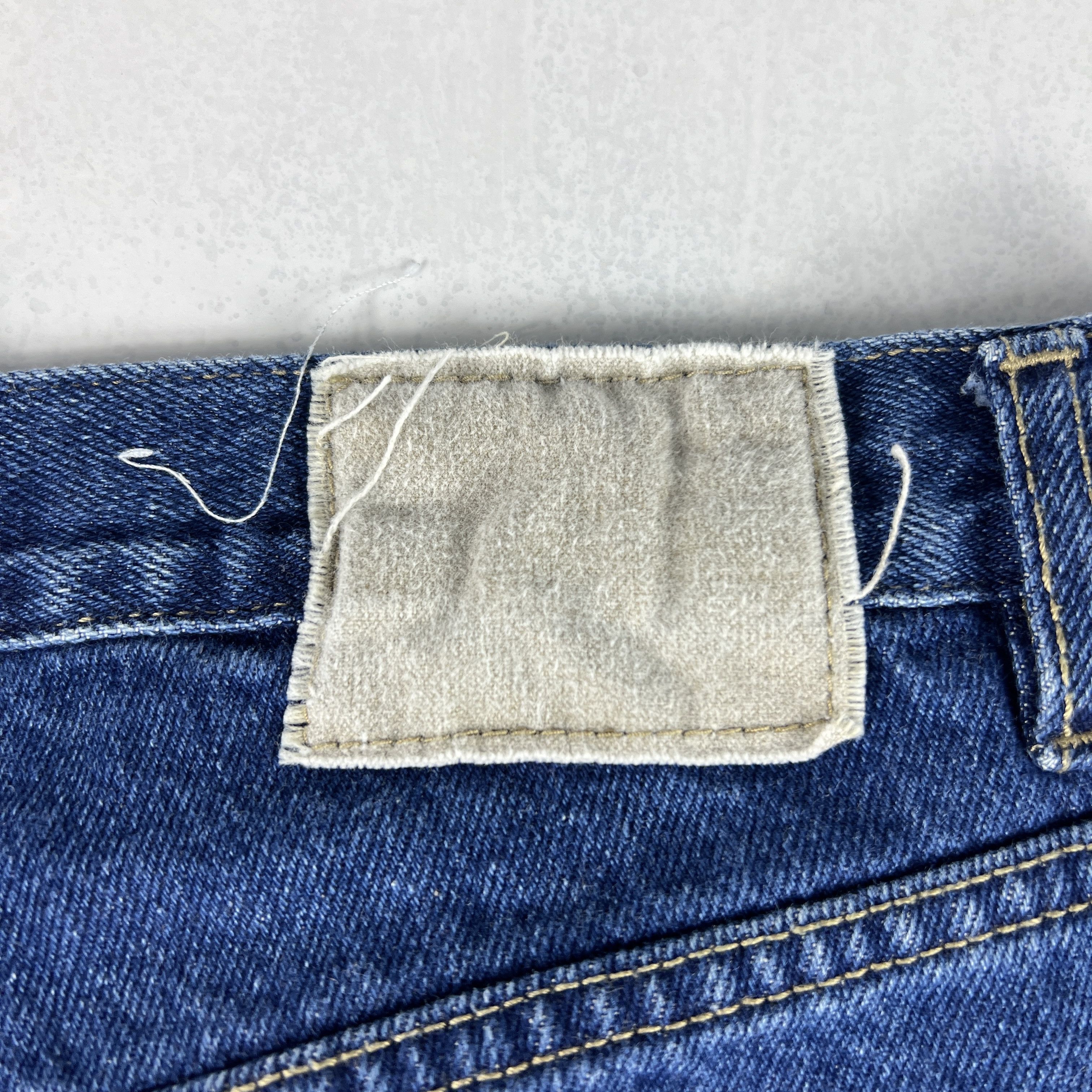 Bugle Boy × Vintage VTG Bugle Boy Shorts Relaxed Bermuda Blue Faded Cotton Jorts Size US 35 - 10 Thumbnail