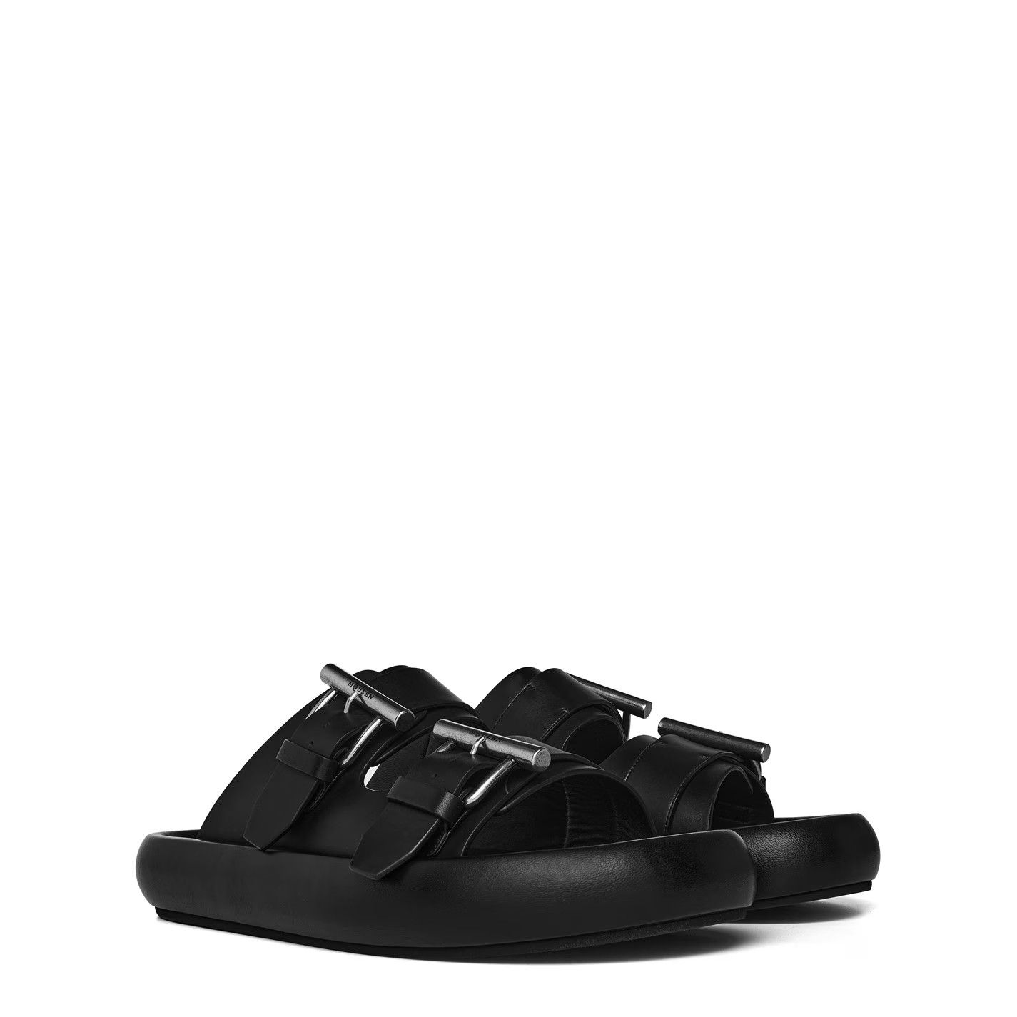 Alexander McQueen o1g2r1mq0326 Double Buckle Sandals in Black Size US 8 / EU 41 - 3 Thumbnail