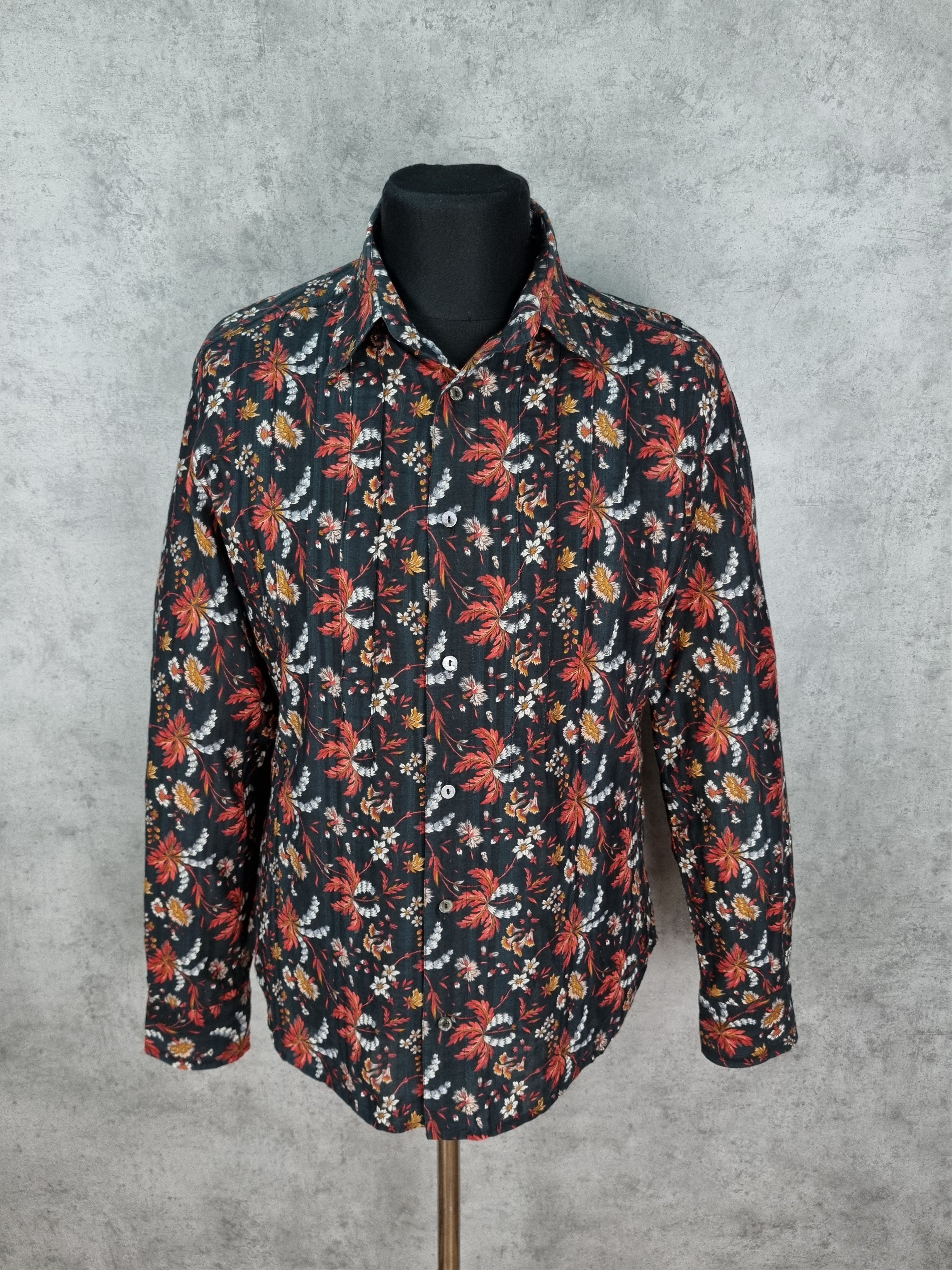 Dolce & Gabbana Rare Dolce & Gabbana Floral All Over Shirt Size US L / EU 52-54 / 3 - 3 Thumbnail