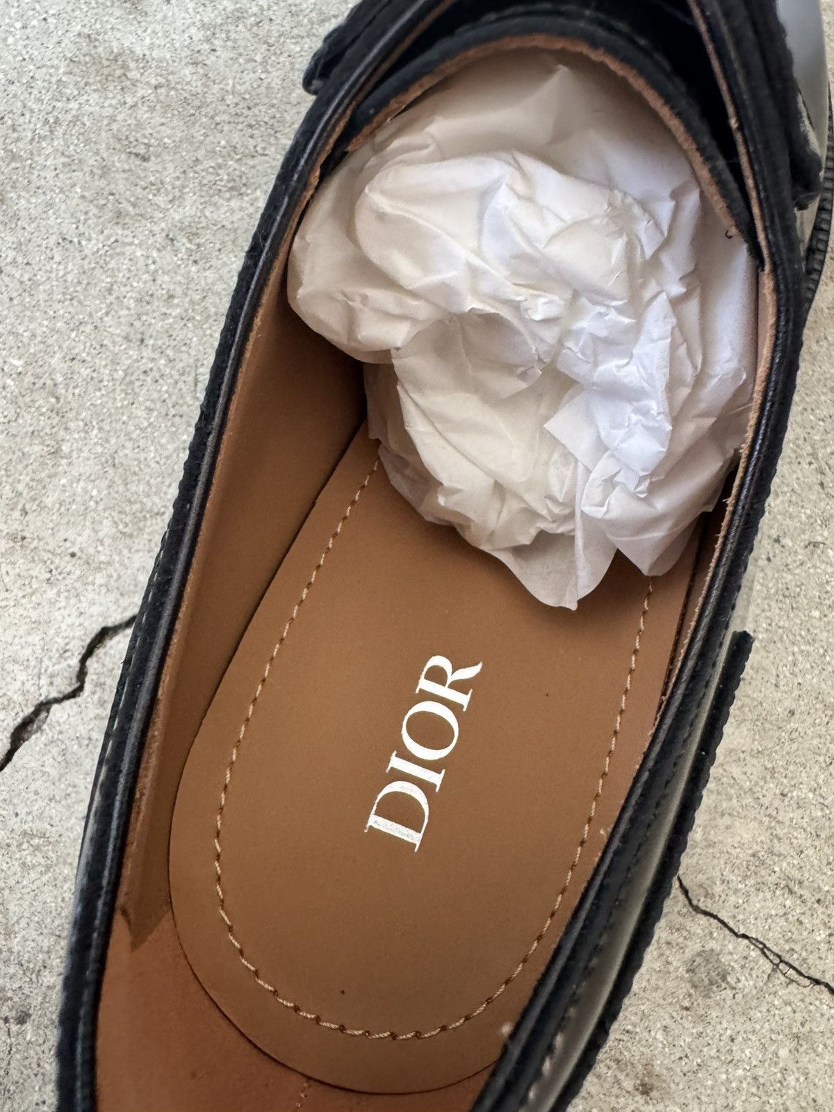 Christian Dior Monsieur DIOR POLISHED LAMB LEATHER EVIDENCE DERBY SHOE Size US 9 / EU 42 - 4 Thumbnail