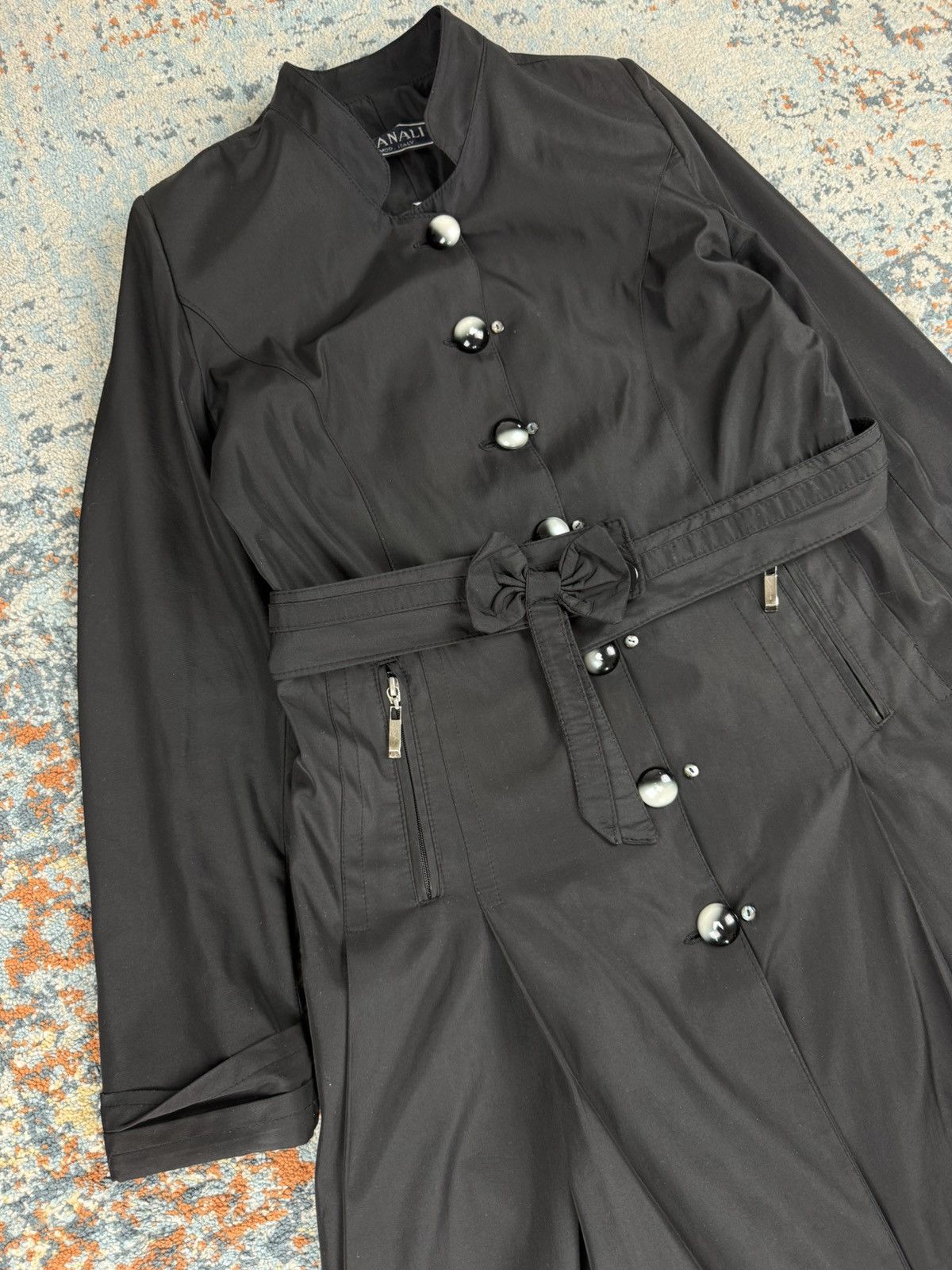 Canali × Vintage Vintage 90s Canali crazy dark academia style long coat Size US XS / EU 42 / 0 - 6 Thumbnail