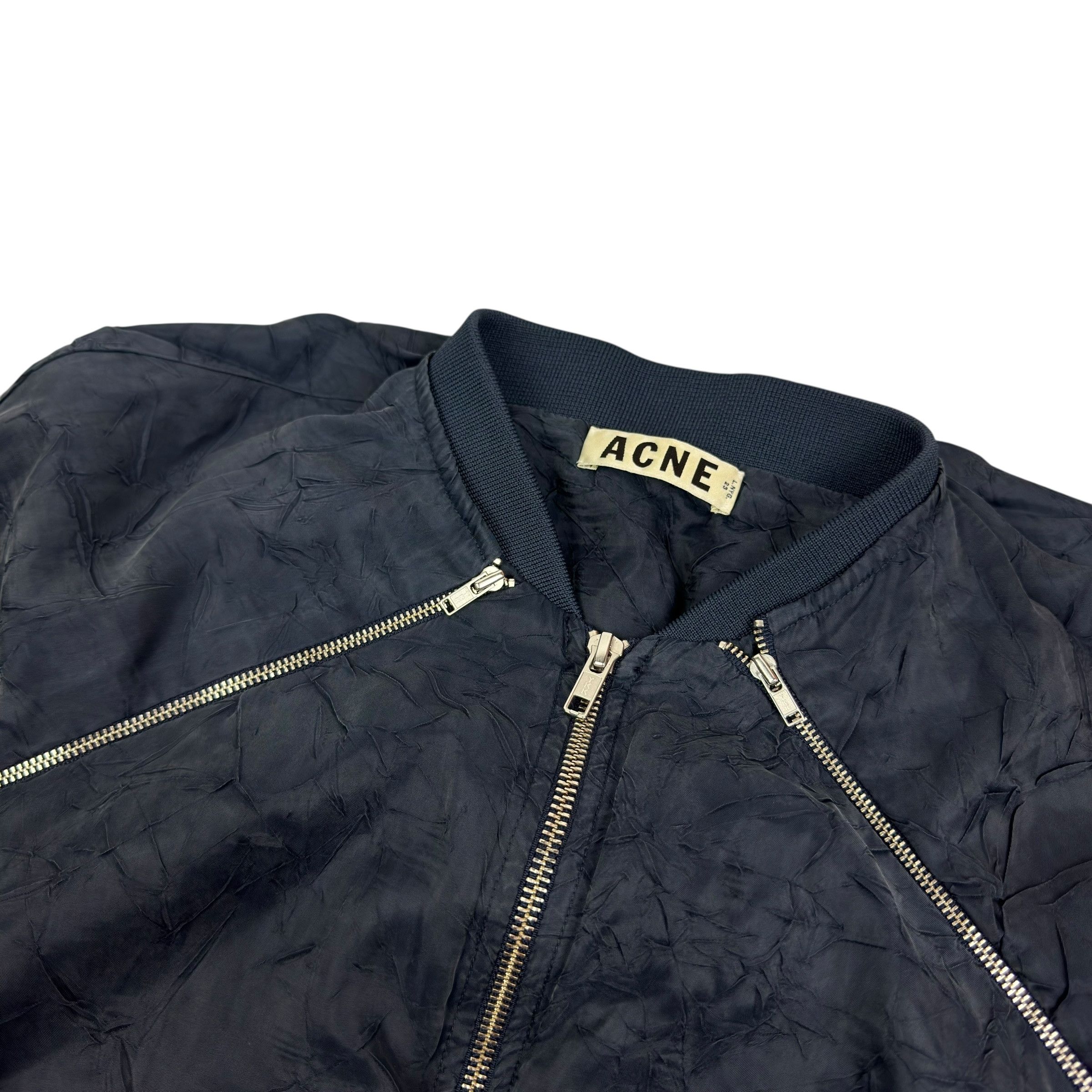 Acne Studios Acne Studios Blanche Crinkle Long Sleeve Full Zip Jacket 36 Size XS / US 0-2 / IT 36-38 - 4 Thumbnail