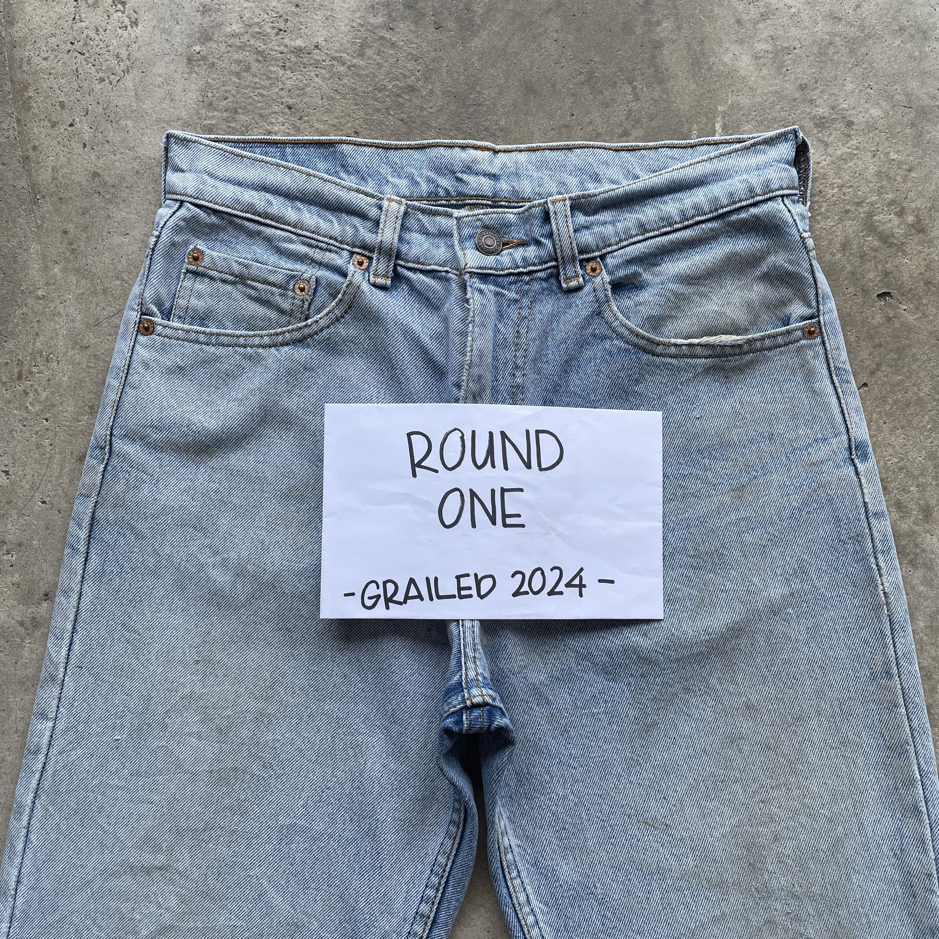 Levi's × Vintage Vintage Levi’s Skinny Jeans Wash Denim Faded Pants W29 Size US 29 - 3 Thumbnail