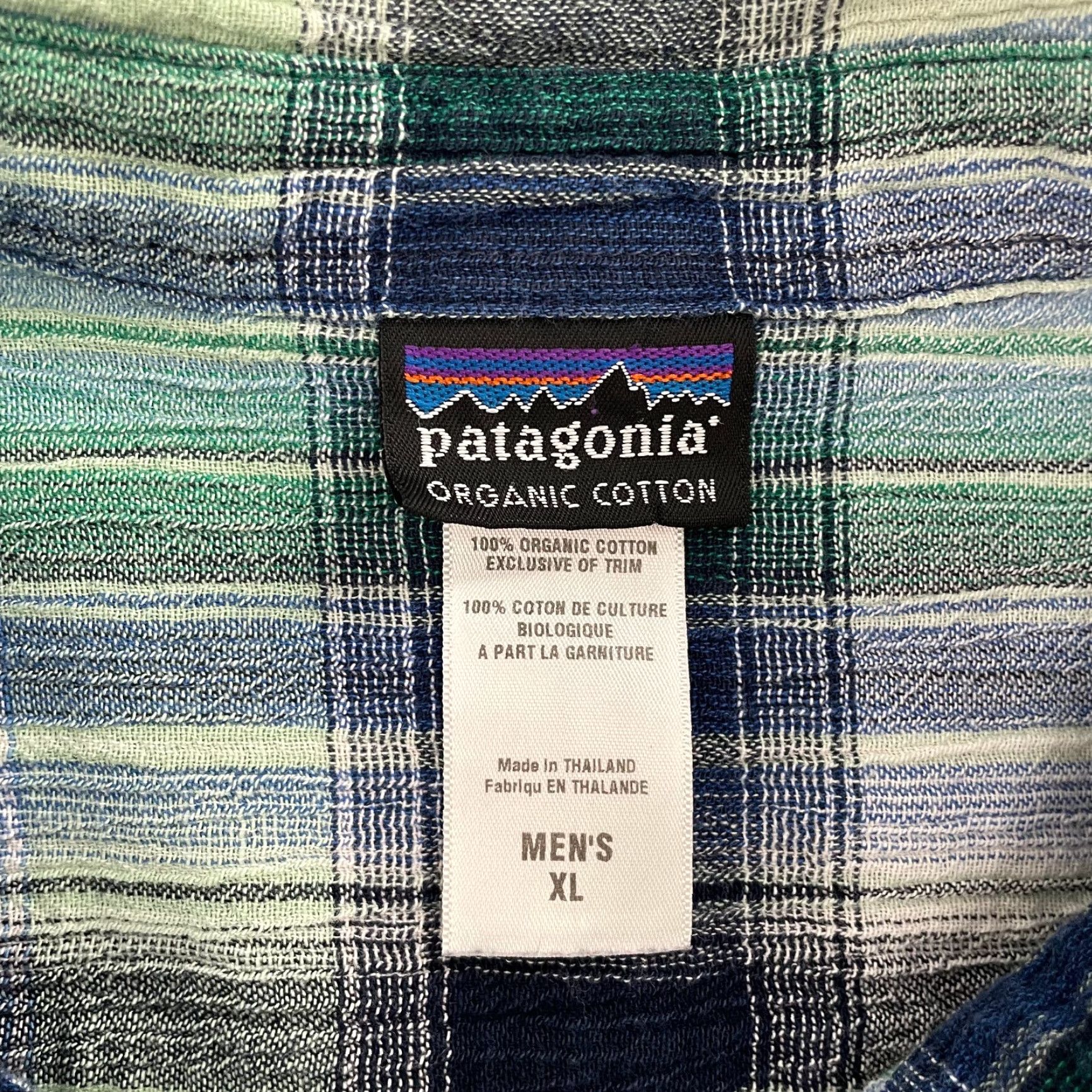 Patagonia Patagonia Shirt Adult Extra Large Blue Plaid Cotton Button Up Short Sleeve Mens Size US XL / EU 56 / 4 - 5 Thumbnail