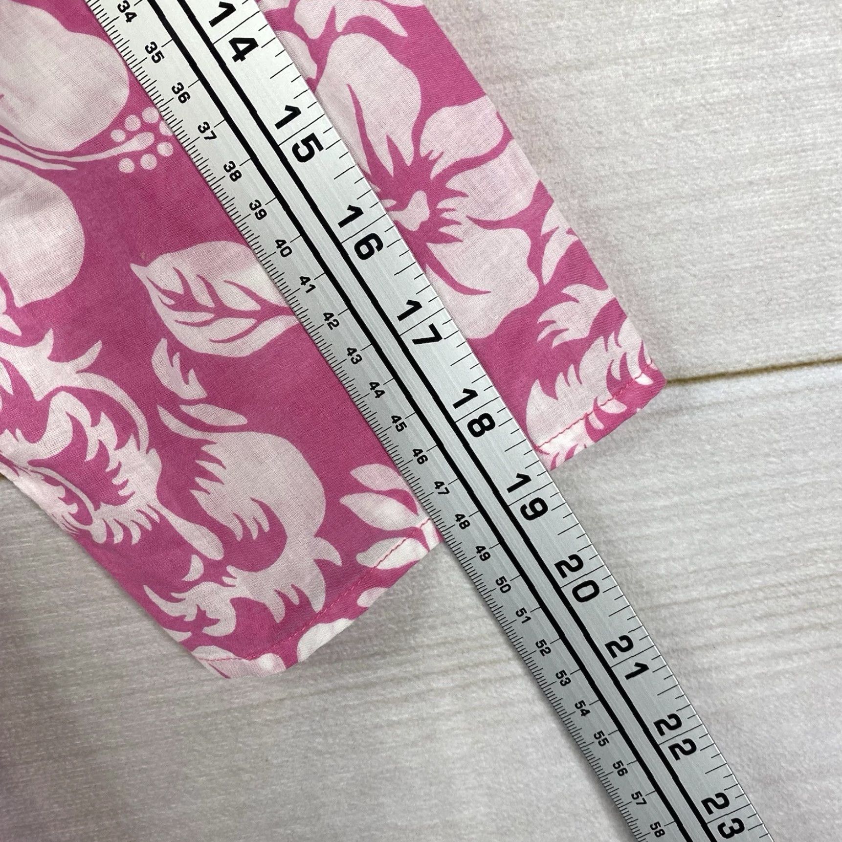 Ralph Lauren Ralph Lauren LRL Top Womens L Pink White Floral Lightweight Cotton Button Up Shirt Womens Colorful Floral 3/4 Sleeve Casual Size L / US 10 / IT 46 - 7 Thumbnail