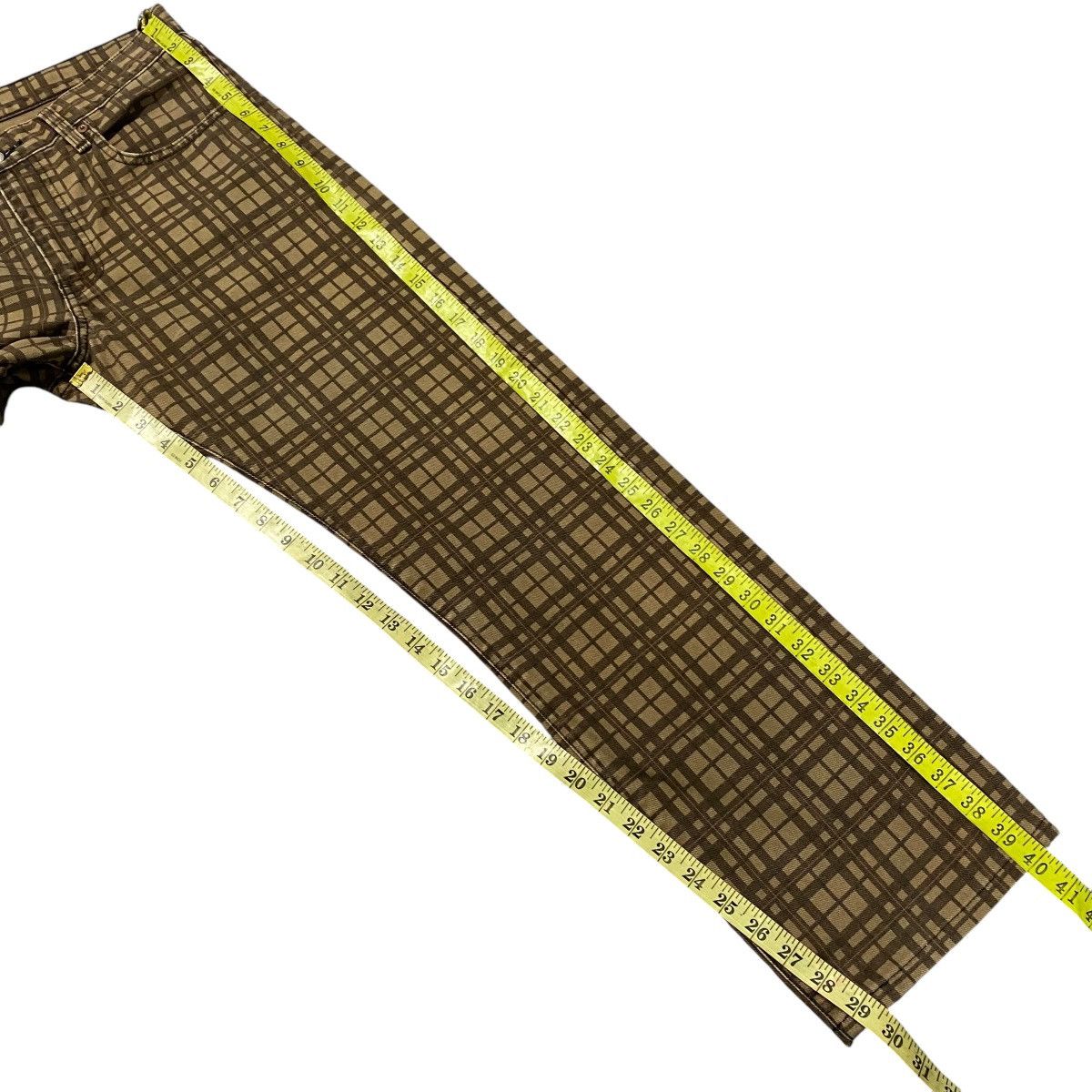 Levi's Vintage Levis 505 Brown Checkered Jeans Size US 32 / EU 48 - 18 Thumbnail