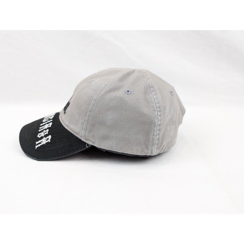 Balenciaga o1rshd1 Size: L / Cut Up Hat / Cap in Gray/Black Size ONE SIZE - 6 Thumbnail