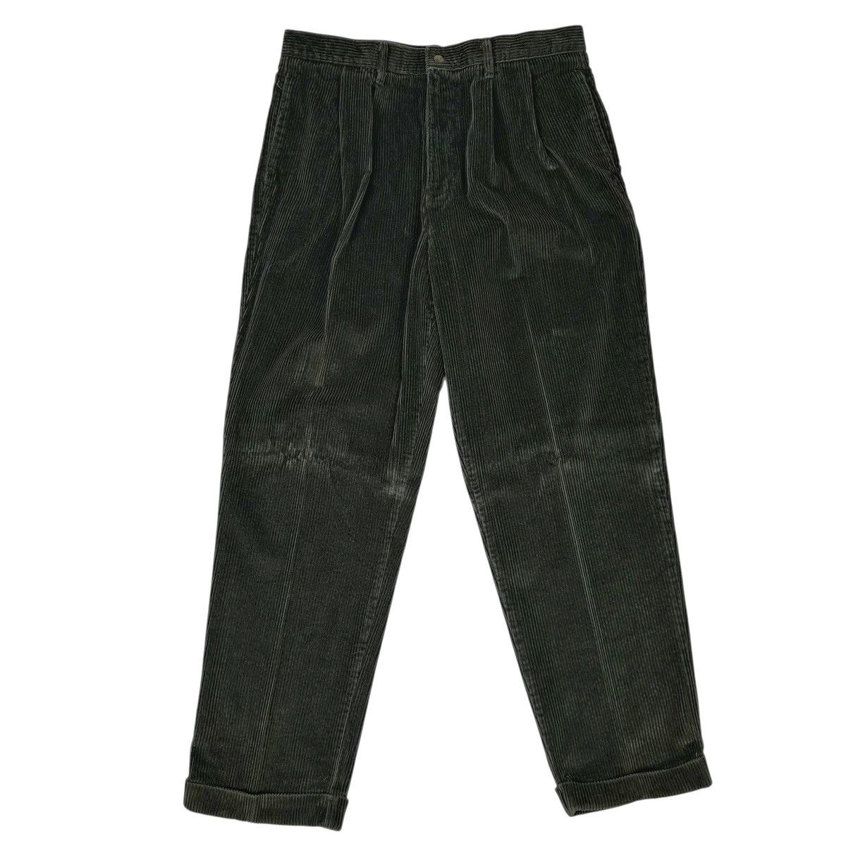 Dockers Vintage Dockers Corduroy Pants Forest Green 90s Pleated Size US 36 / EU 52 - 1 Thumbnail