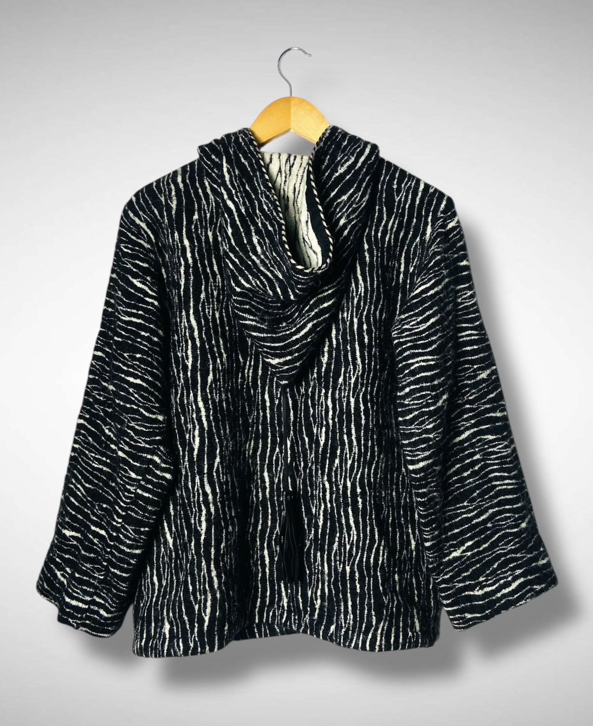 agnes b. Vintage 90’s Agnes B. Hooded Tassel Coat - Knit Djellaba Size US L / EU 52-54 / 3 - 3 Thumbnail