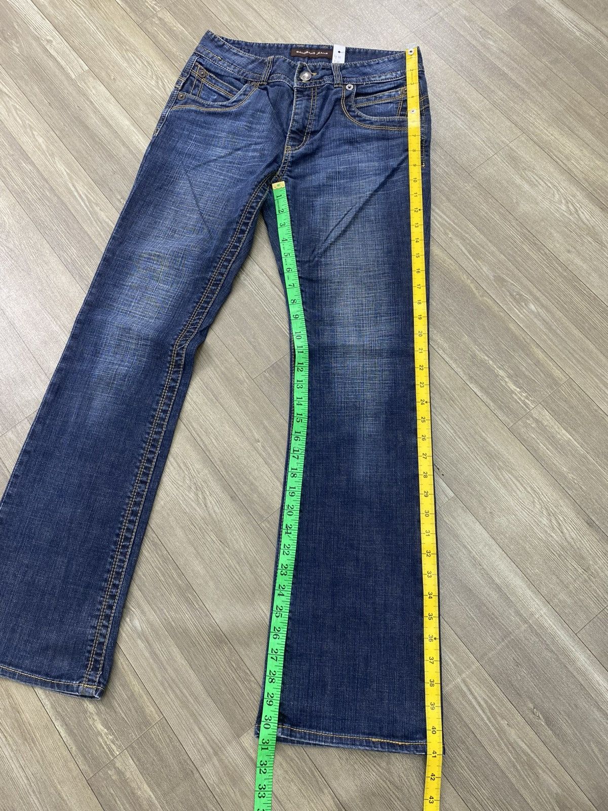 If Six Was Nine 2000s Bangbang Flared Jeans Faded Kmrii Lgb Punk Style Y2K Size US 28 / EU 44 - 21 Thumbnail