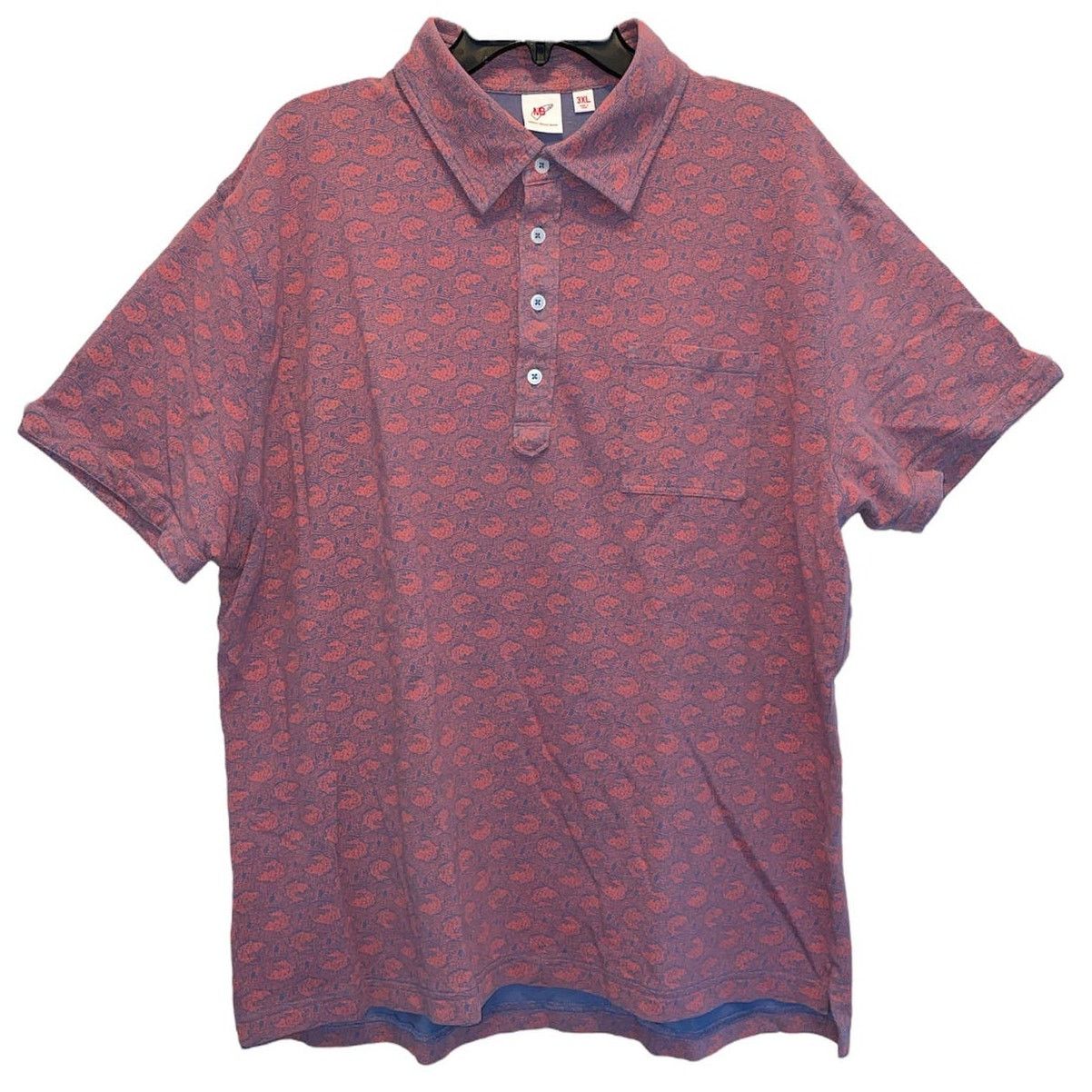 Uniqlo Uniqlo x Michael Bastian Shrimp Print Short Sleeve Shirt 3XL Size US XXL / EU 58 / 5 - 1 Thumbnail