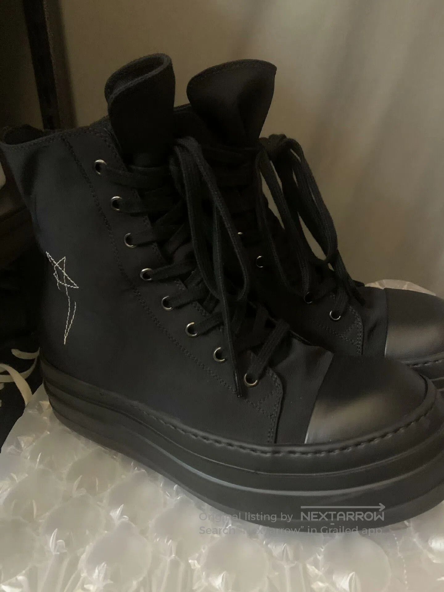 Rick Owens rick owens thick-soled black sneakers size 39. Size US 6 / EU 39 - 3 Thumbnail