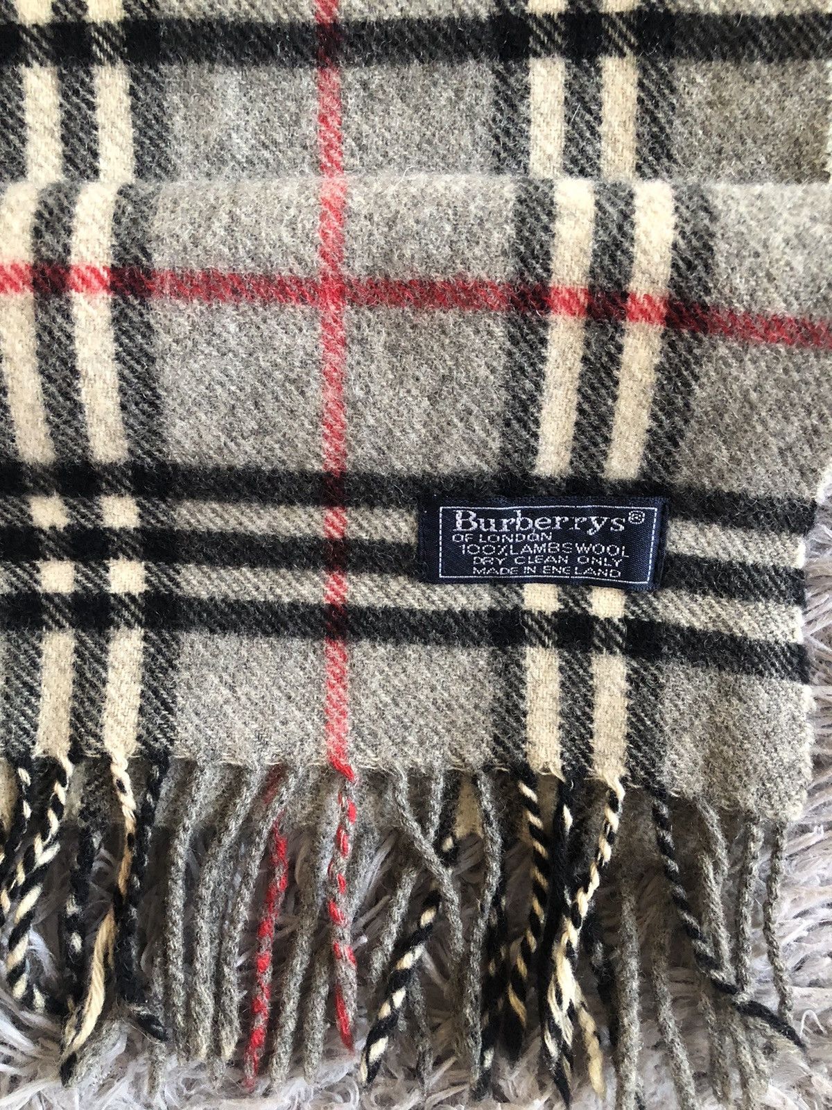 Burberry Scarf Burrberys Vintage Size ONE SIZE - 2 Thumbnail