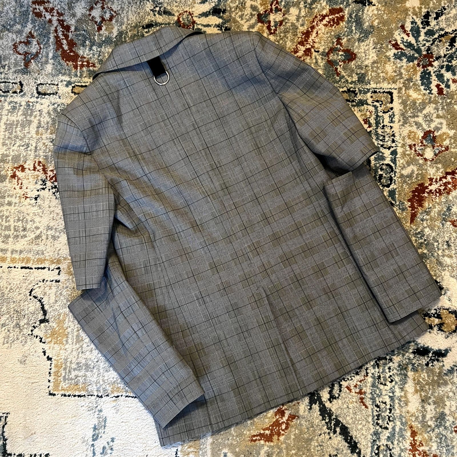 Tibi TIBI Marlon Cutout Checked Grain De Poudre Blazer size 4 J1 Size S / US 4 / IT 40 - 8 Thumbnail
