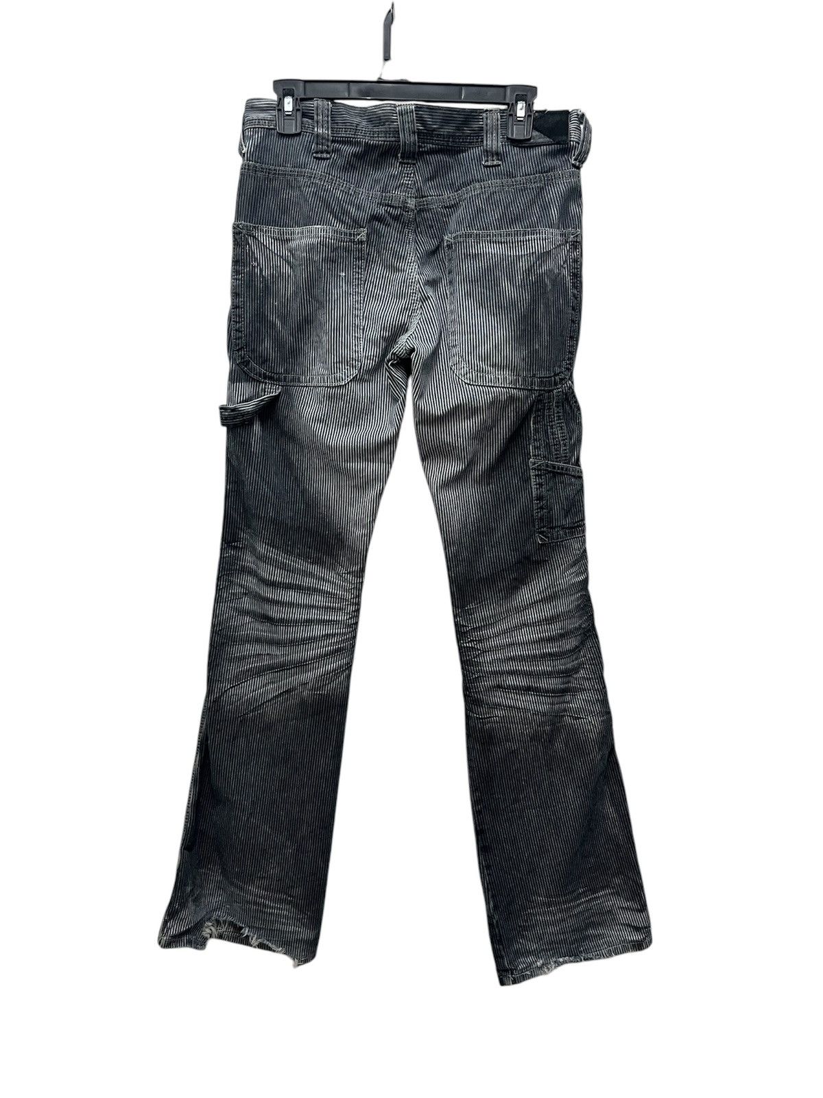 Japanese Brand Gostar De Fuga Japan Hickory Workwear Distressed Denim Pants Size US 31 - 2 Thumbnail
