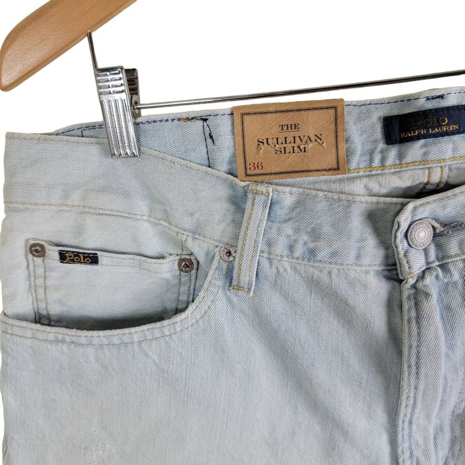 Polo Ralph Lauren Polo Ralph Lauren Sullivan Slim Cut-off Denim Shorts Size 27" / US 4 / IT 40 - 4 Thumbnail