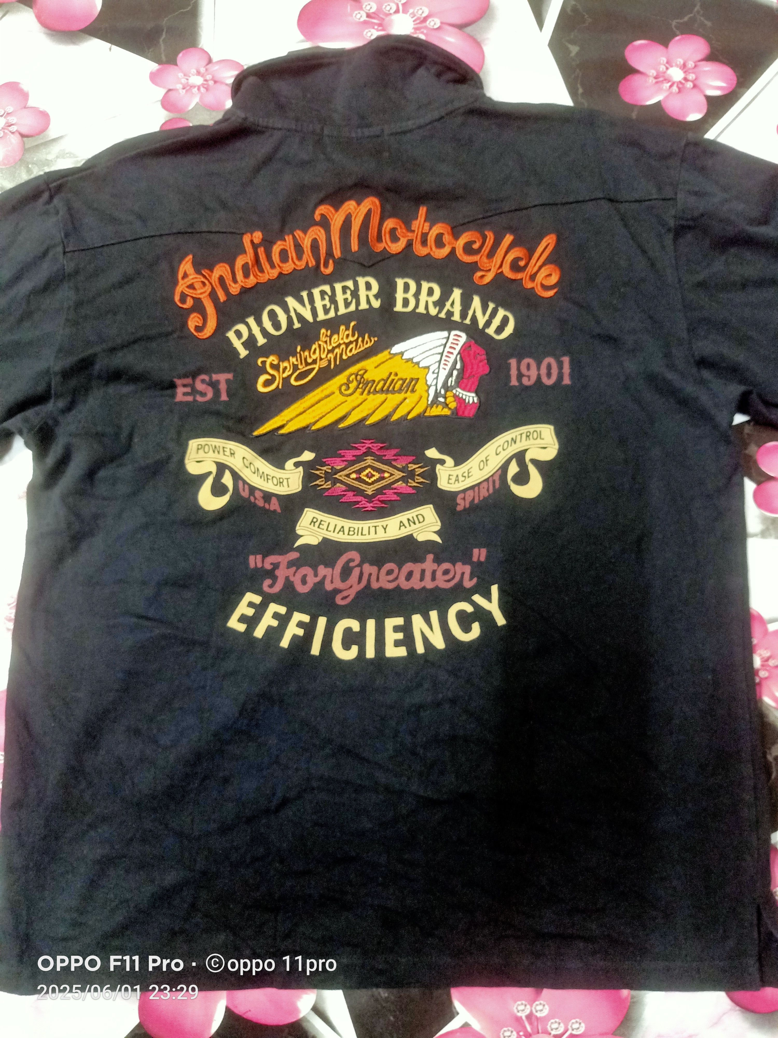 If Six Was Nine × Indian Motorcycle India Motorcyle Double Poket Polo Tee Shirt Size US XL / EU 56 / 4 - 11 Thumbnail