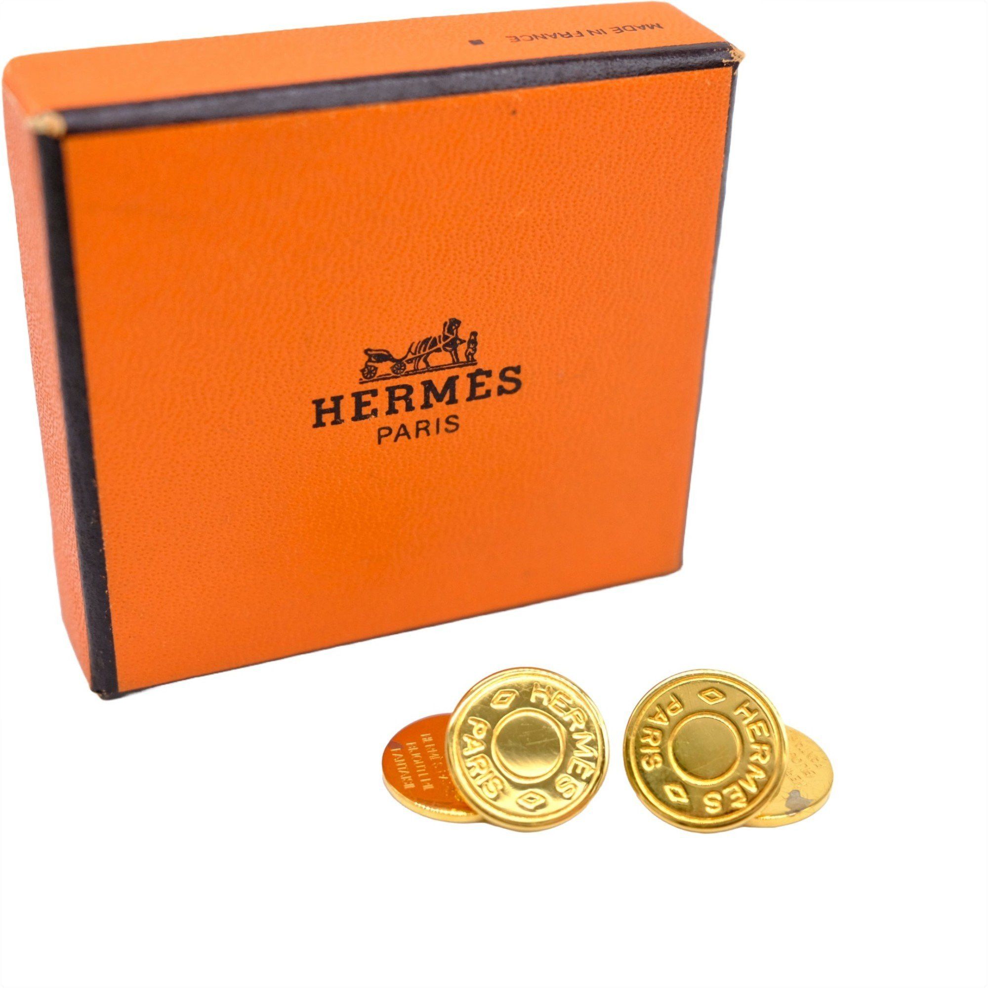 image of Hermes Serie Cufflinks For Men, Gold, Women's