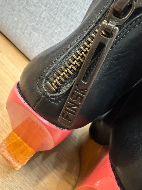 Other Finsk Ankle Wedge Boots Black Platform size 37 Size US 7 / IT 37 - 9 Thumbnail