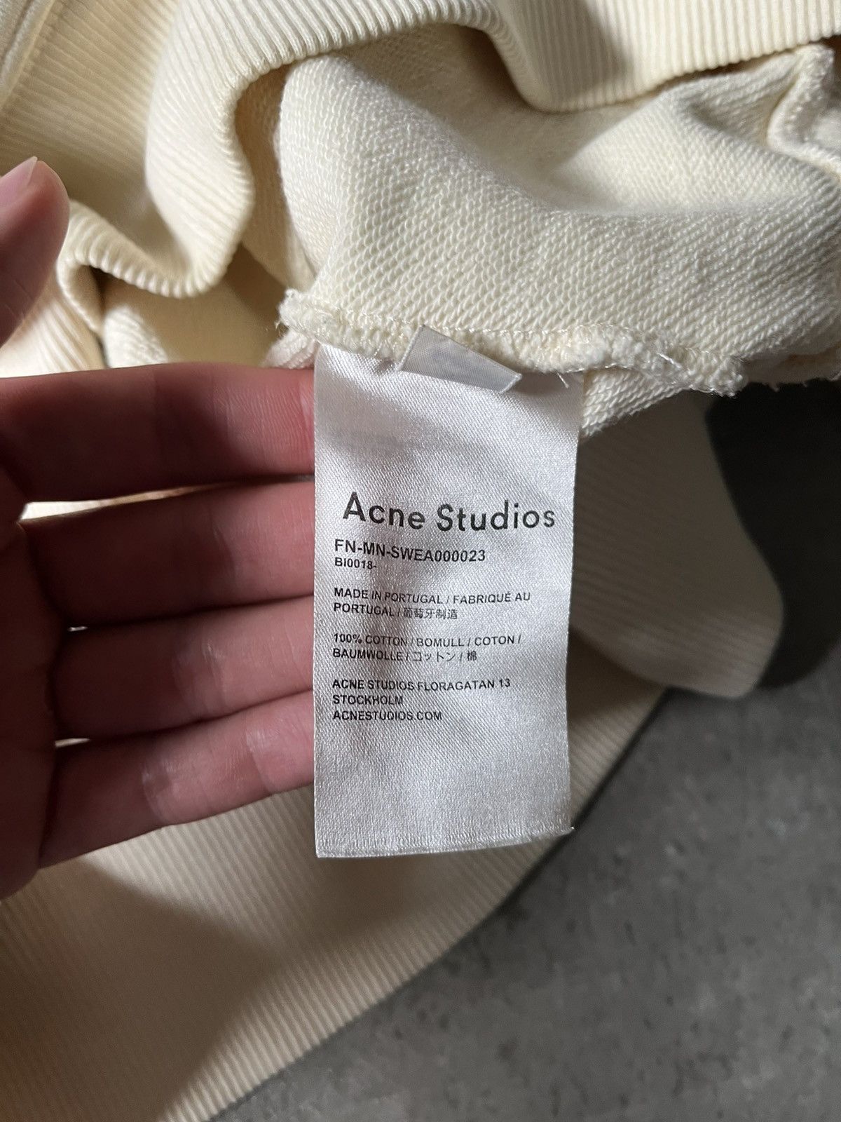 Acne Studios Acne Studios cream red striped hoodie basic Size US XS / EU 42 / 0 - 15 Thumbnail