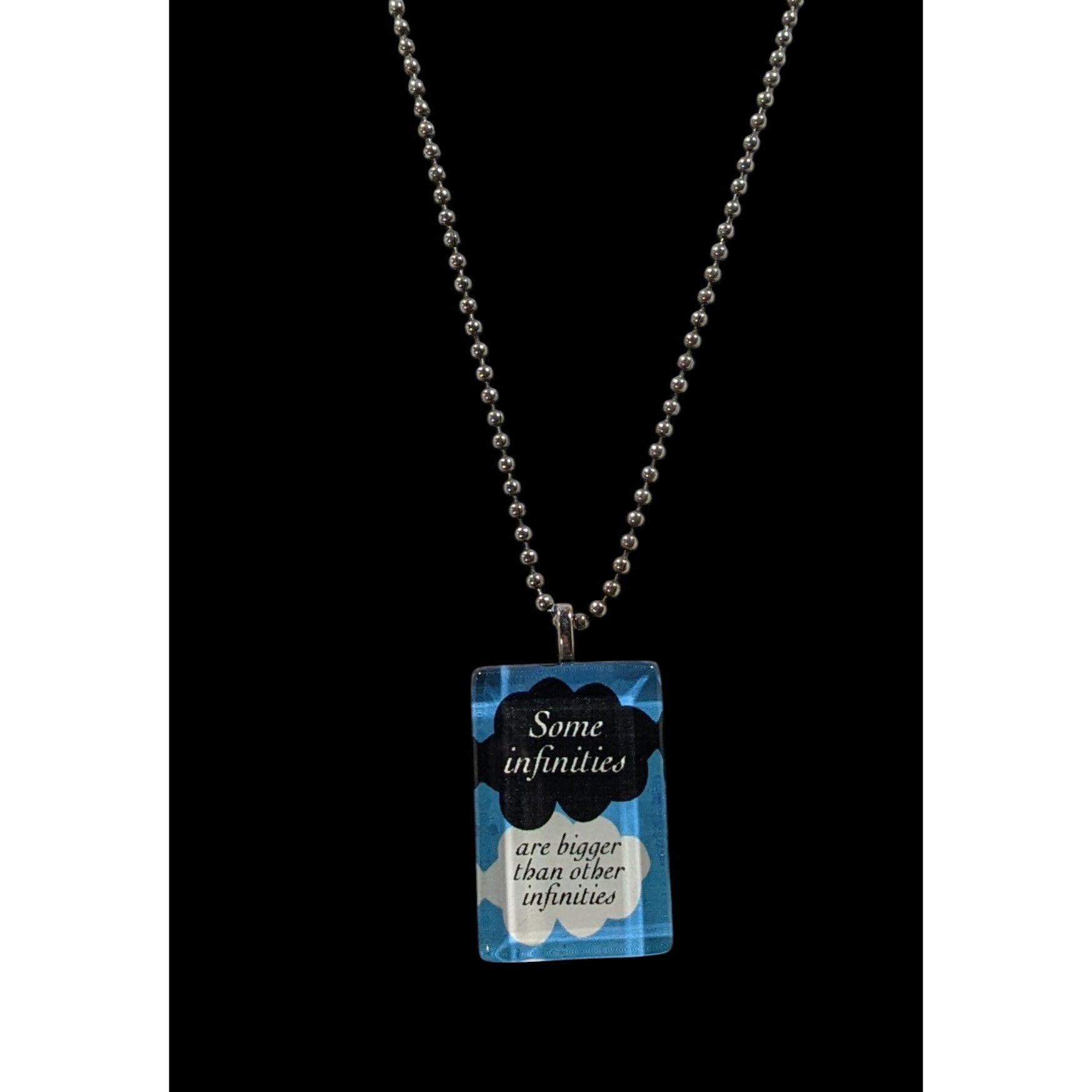 Other Some Infinities Blue Glass Pendant Necklace Size ONE SIZE - 3 Thumbnail