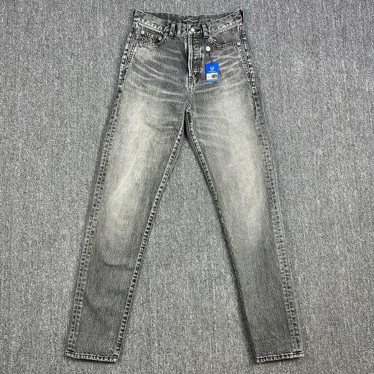 Saint Laurent Paris Saint Laurent Washed Black Denim Jeans Size 26 Size US 26 / EU 42 - 1 Thumbnail