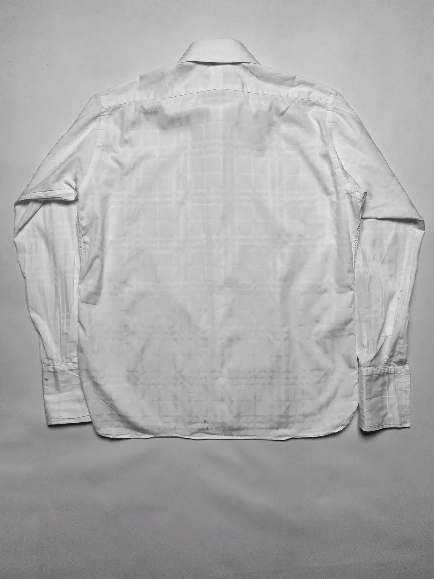 Burberry × Vintage Burberry London cufflinks white checkered shirt Size US XL / EU 56 / 4 - 11 Thumbnail
