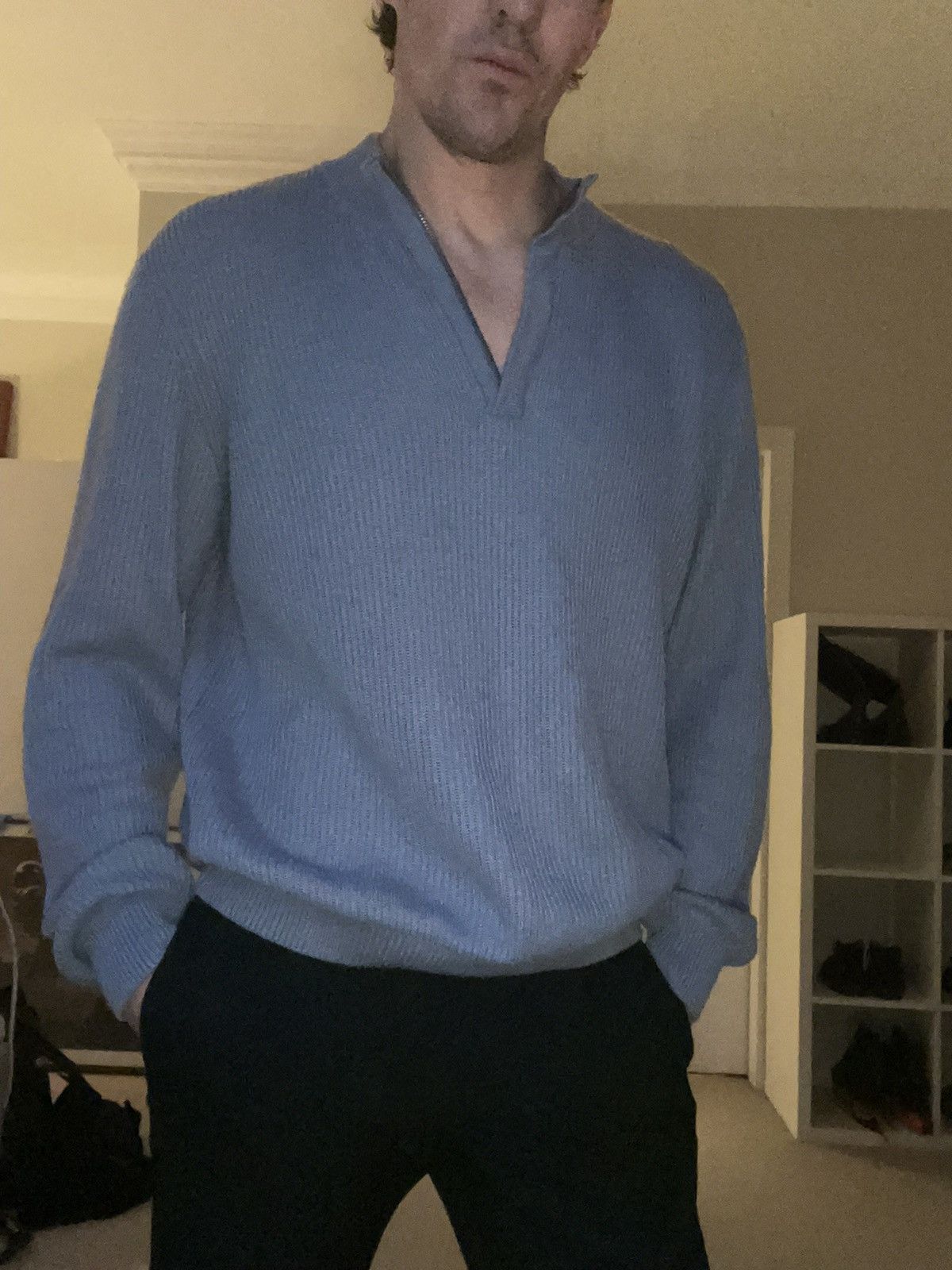Vintage Onward Reserve Ribbed Cashmere Jumper Size US L / EU 52-54 / 3 - 5 Thumbnail