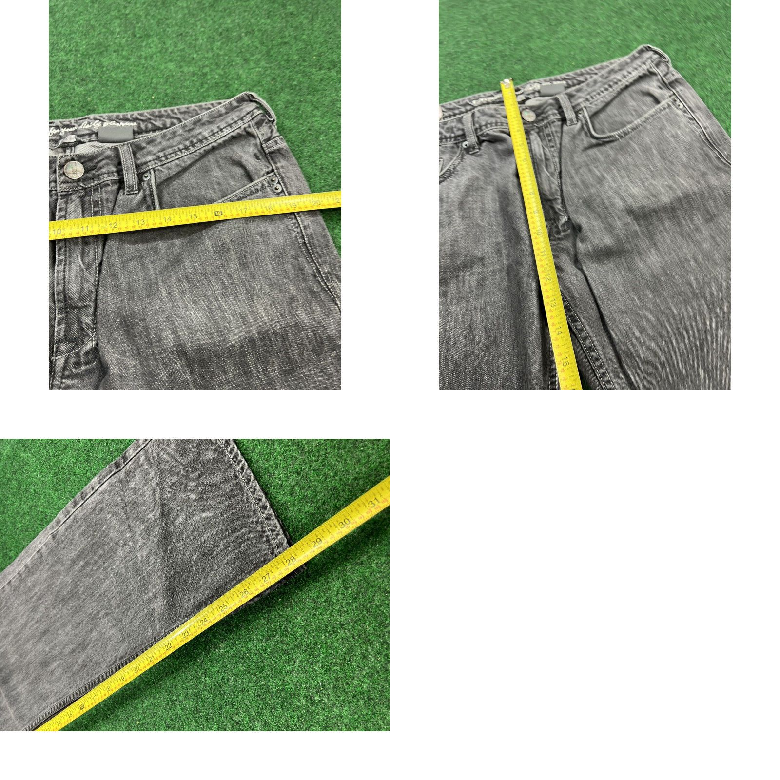 Vintage i Buffalo Daran Men's Slim Straight Denim Black Jeans Size 34 X 28 Size US 34 / EU 50 - 8 Thumbnail