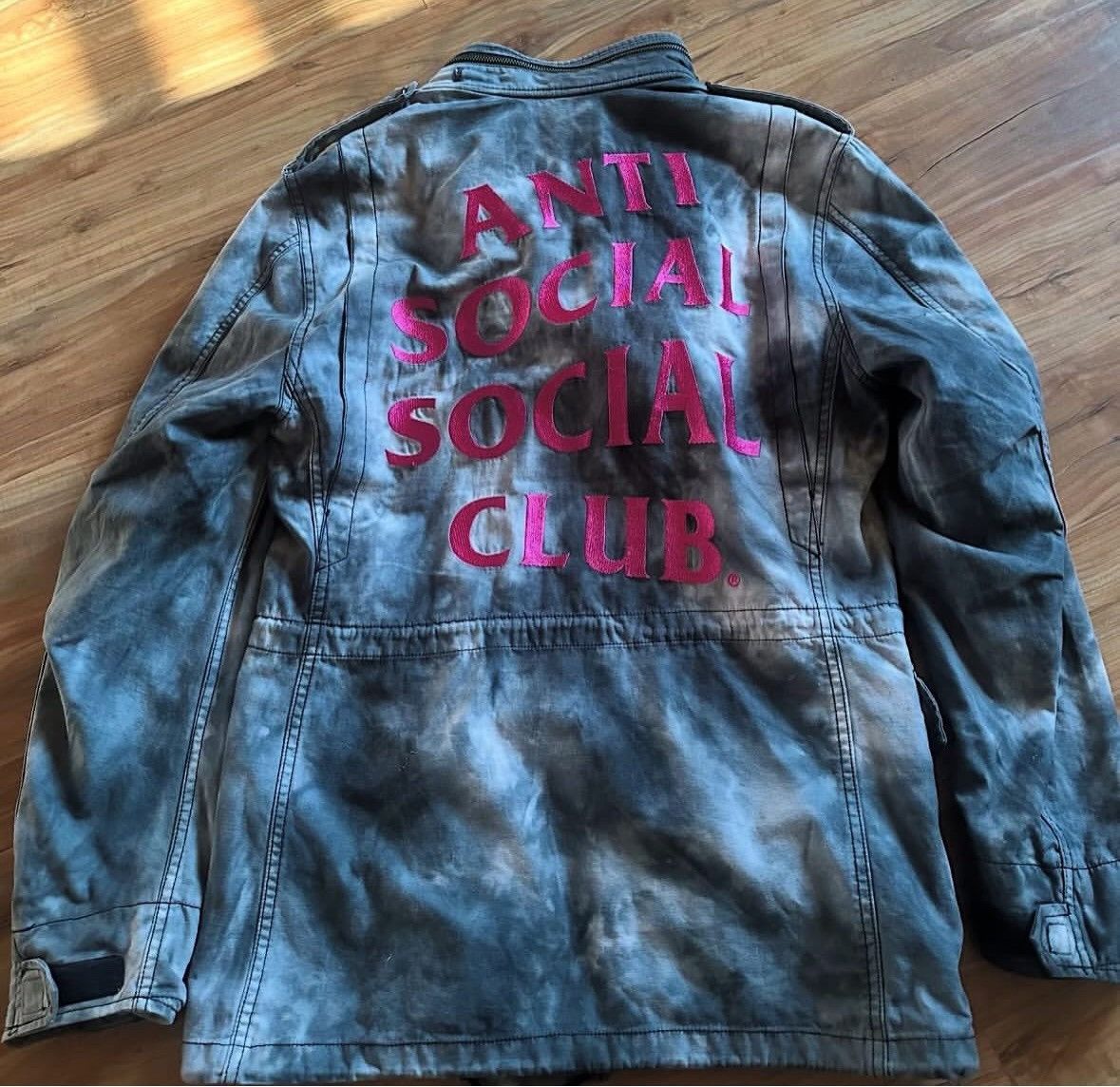 Anti Social Social Club × Designer ASSC Anti-Social Social Club Washed Denim Jean Jacket FW21 Size US S / EU 44-46 / 1 - 1 Thumbnail