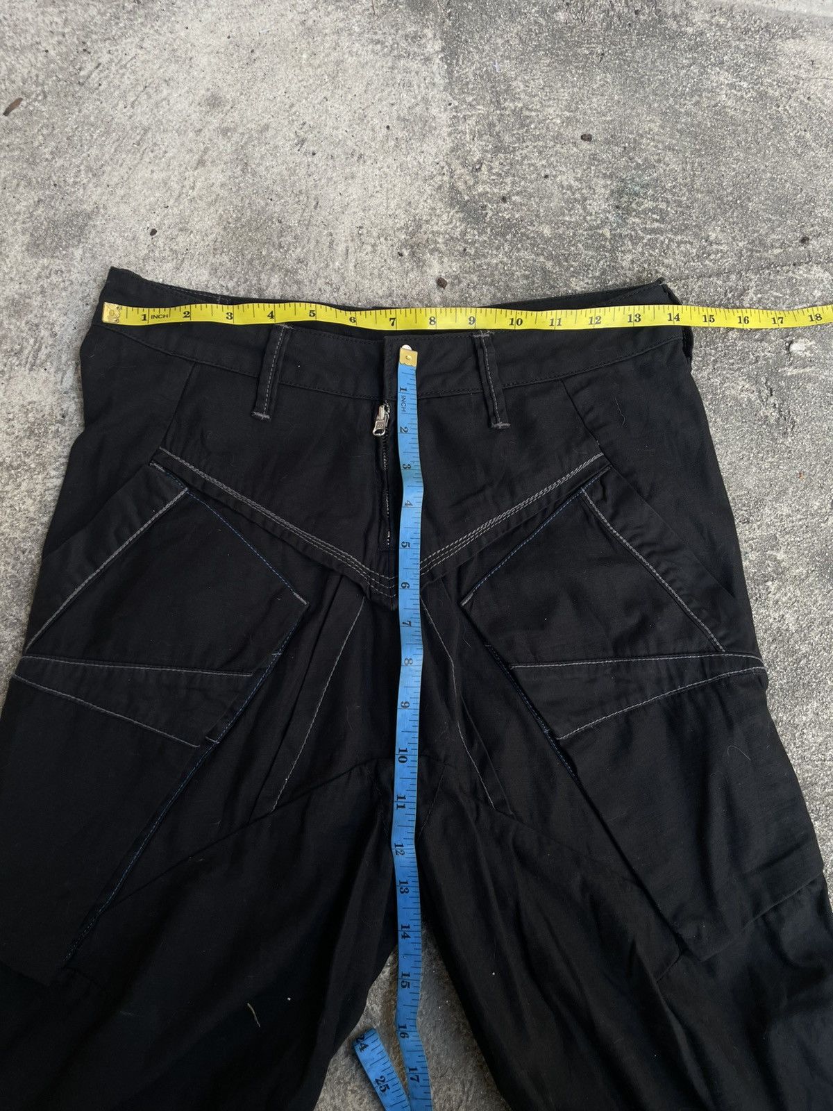 Marithe + Francois Girbaud Marithe & Francois Girbaud Drop Crotch Avant-garde Shorts Size 28" / US 6 / IT 42 - 10 Thumbnail