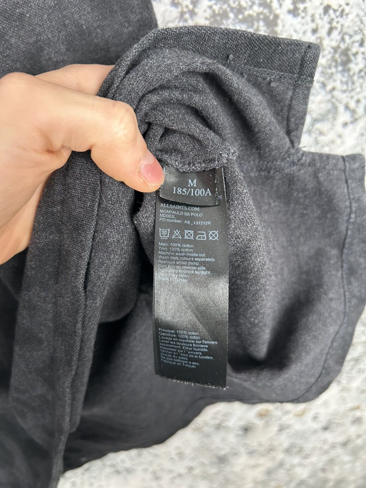 Allsaints Allsaints Avant Garde Streetwear Japan Style Designer Polo Size US XL / EU 56 / 4 - 6 Thumbnail