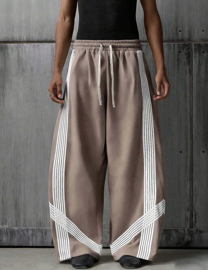 Fukiishi x oue Striped Baggy Pants