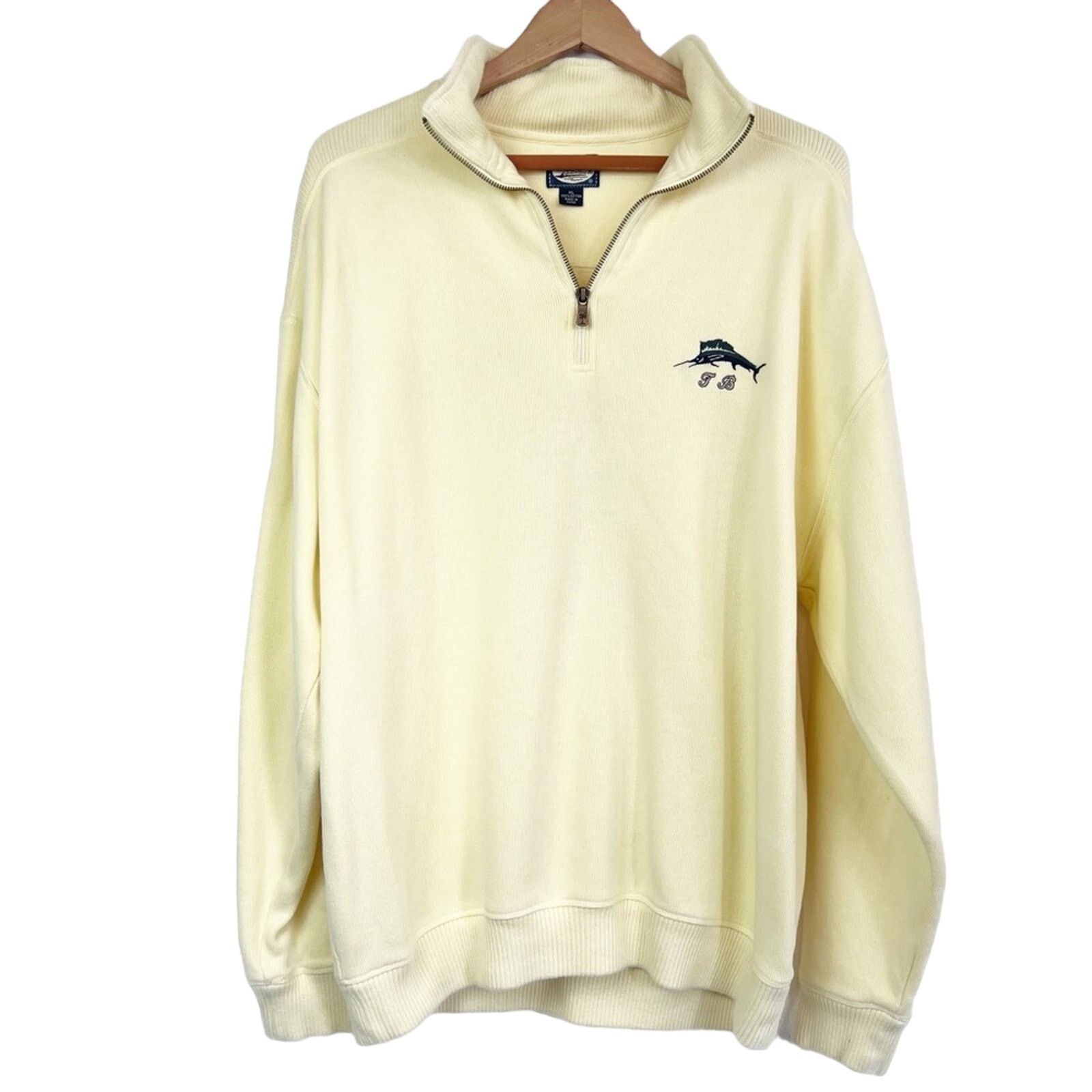 Tommy Bahama Tommy Bahama Yellow Logo Pullover Sweater Men’s Size XL Size US XL / EU 56 / 4 - 2 Thumbnail
