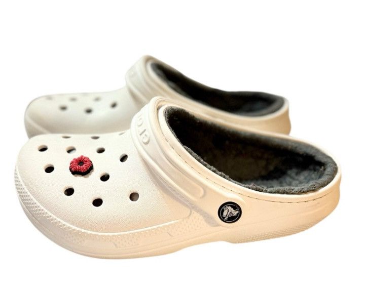 Crocs Crocs Classic Lined Clog White – Women’s Size W6 / Men’s M4 Size US 6 / IT 36 - 4 Thumbnail