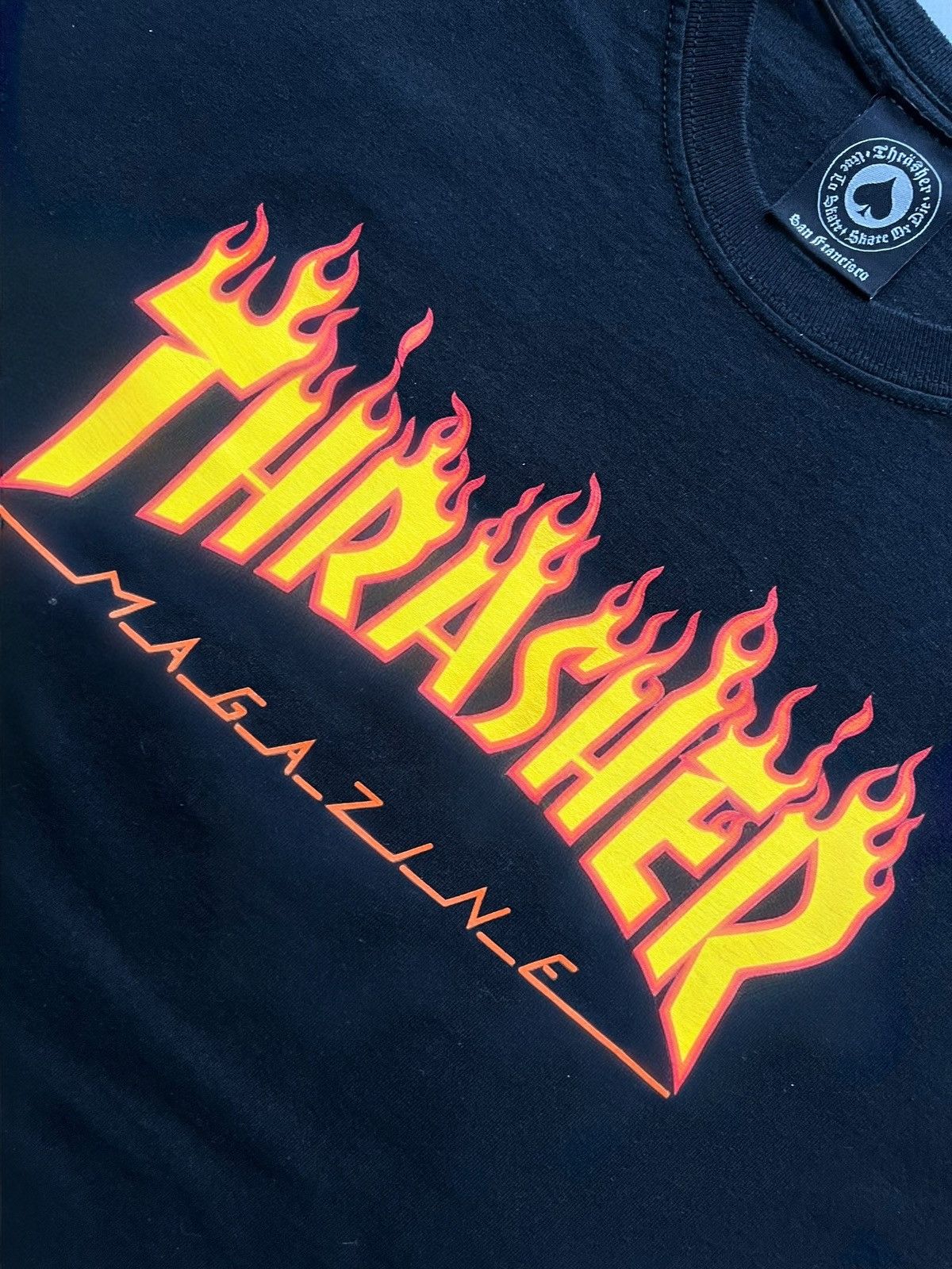 Thrasher × Vintage THRASHER FLAME VINTAGE TEE T SHIRT SKATEBOARDING STREETWEAR Size US M / EU 48-50 / 2 - 5 Thumbnail