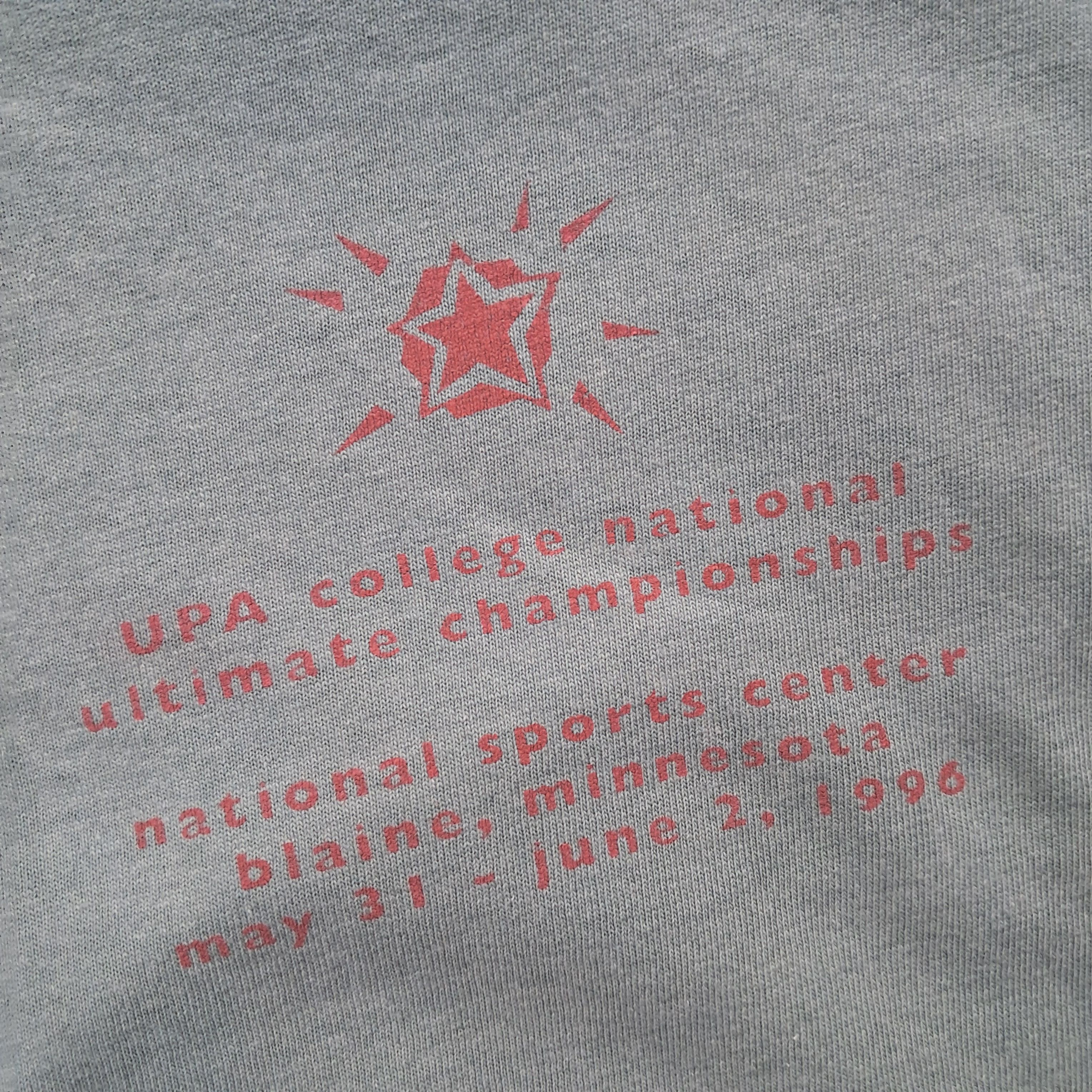Vintage Vintage Tee UPA College National Ultimate Championship Size US XL / EU 56 / 4 - 8 Thumbnail