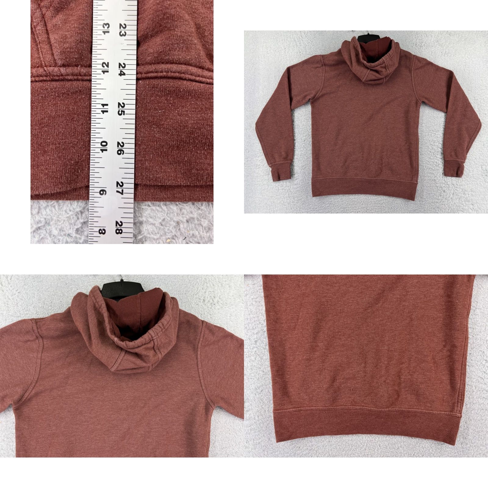 The North Face The North Face Hoodie Mens Small Red Cotton Blend Pocket Size US S / EU 44-46 / 1 - 9 Thumbnail