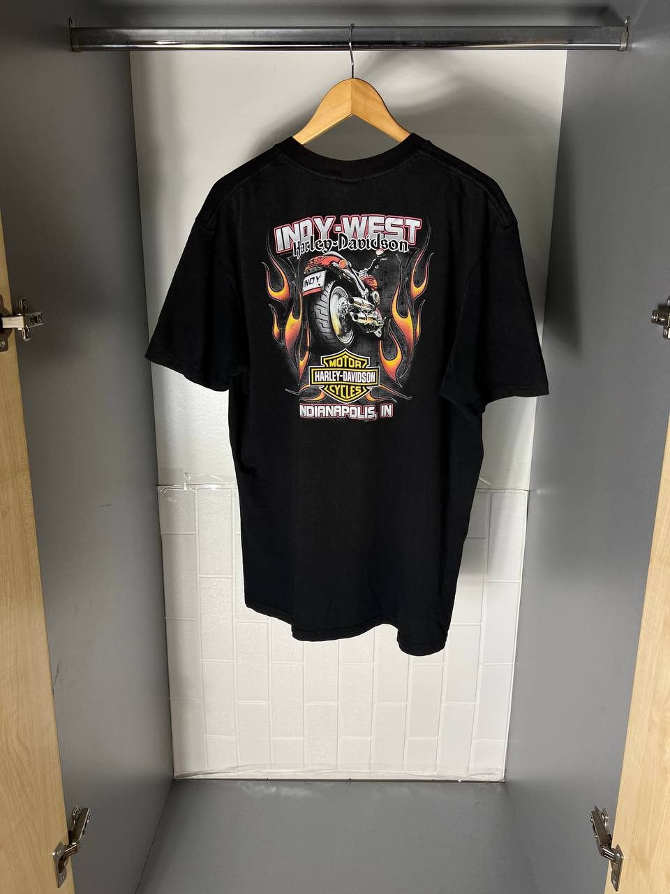 Harley Davidson VINTAGE HARLEY DAVIDSON MOTORCYCLE RETRO NASCAR Y2K 90s USA Size US XL / EU 56 / 4 - 1 Thumbnail