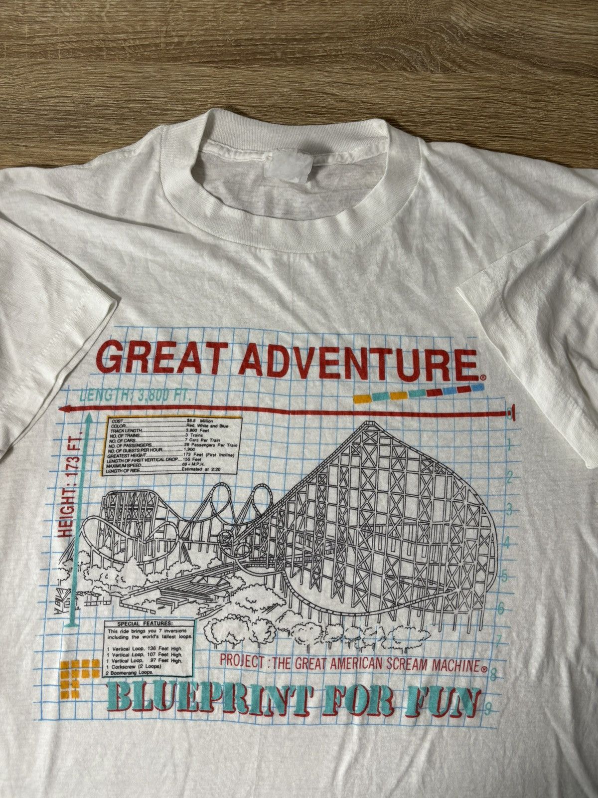 Vintage Vintage Great Adventure T-shirt Size US M / EU 48-50 / 2 - 1 Thumbnail