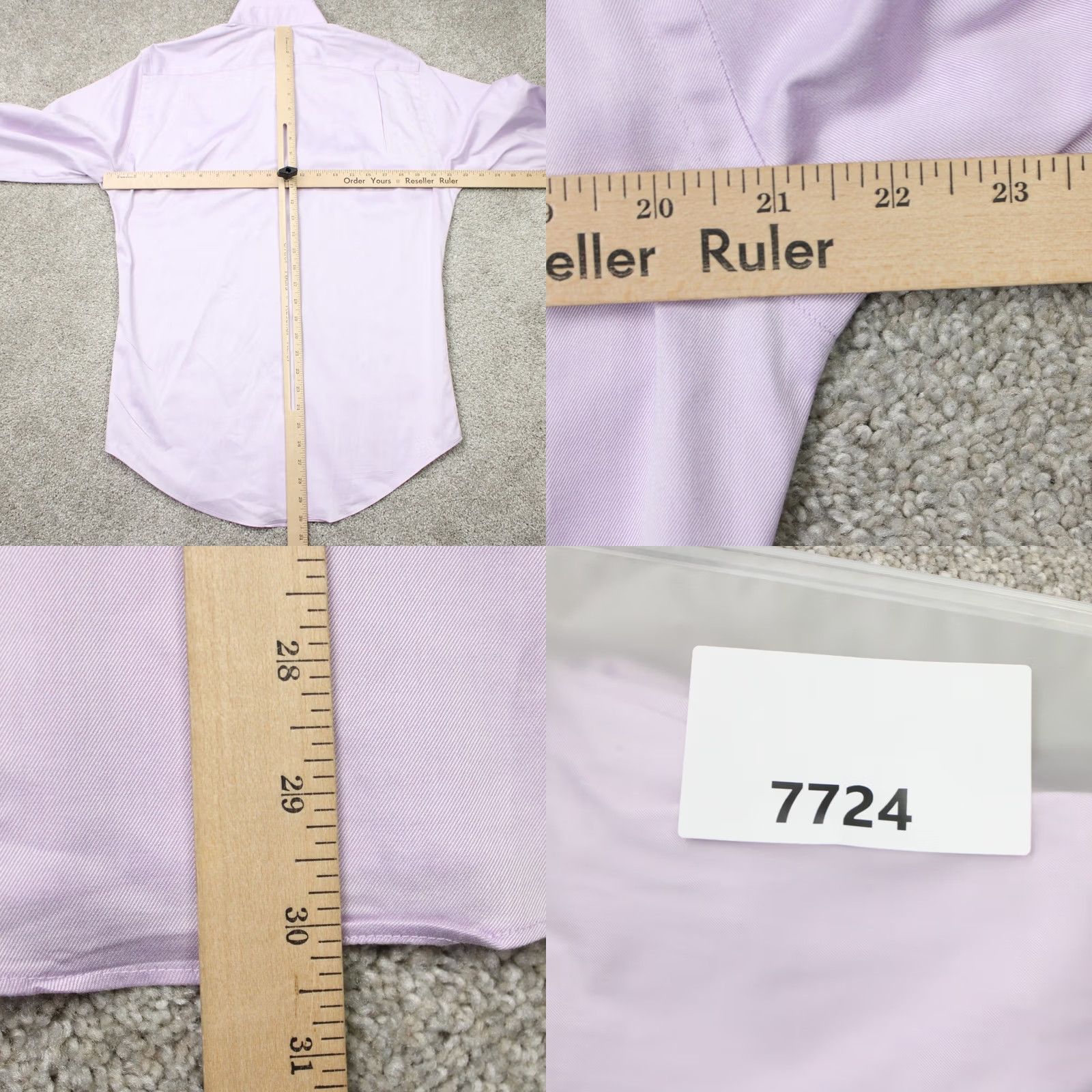 Neiman Marcus Neiman Marcus Dress Shirt Men 15, 32/33 Pink Trim Fit Cotton Stretch Long Sleeve Shirt Mens 15 32/33 Pink Stretch Solid Casual Business Size 40R - 8 Thumbnail