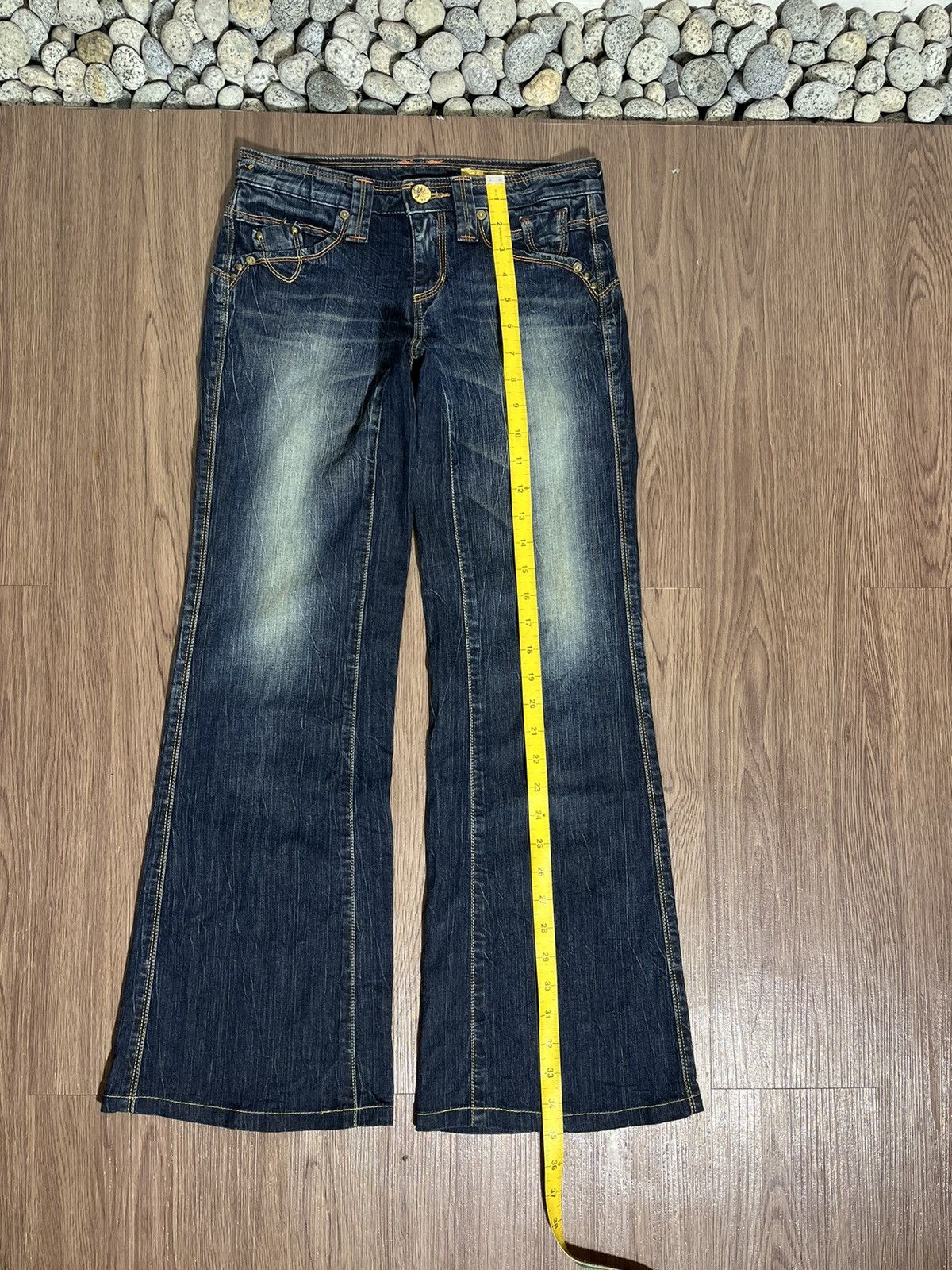 Edwin × If Six Was Nine × Tornado Mart Edwin x Something tribal emboirdery flare lowrise denim Size US 27 - 12 Thumbnail