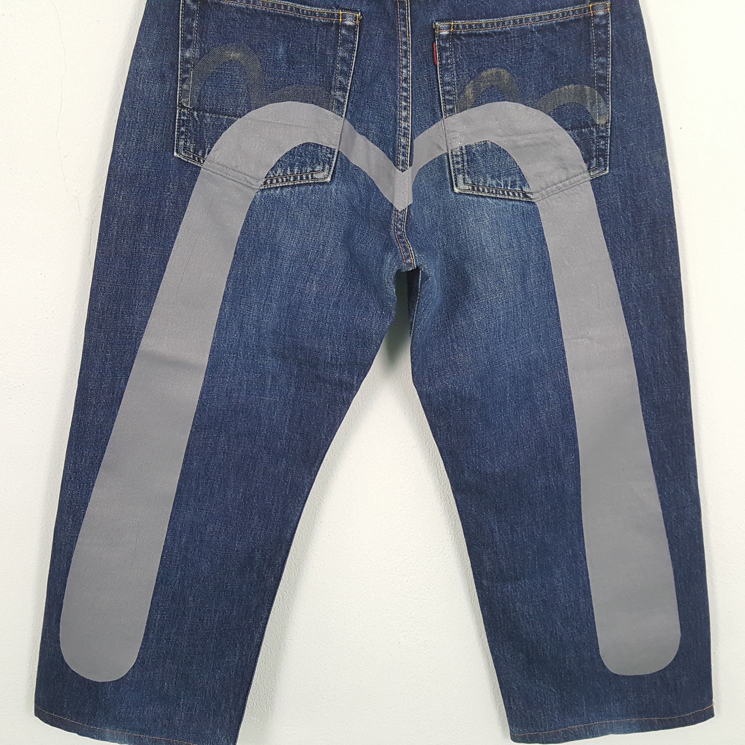 Evisu EVISU Jeans Japanese Brand Streetwear Custom Daicock Style Size US 31 - 3 Thumbnail