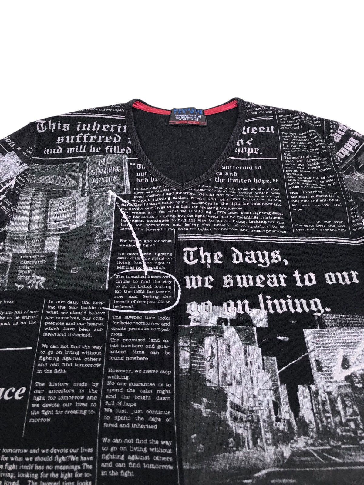 14th Addiction × Hysteric Glamour × Nicole Club Nicole Club For Men Y2K Style T-shirt Size US S / EU 44-46 / 1 - 4 Thumbnail