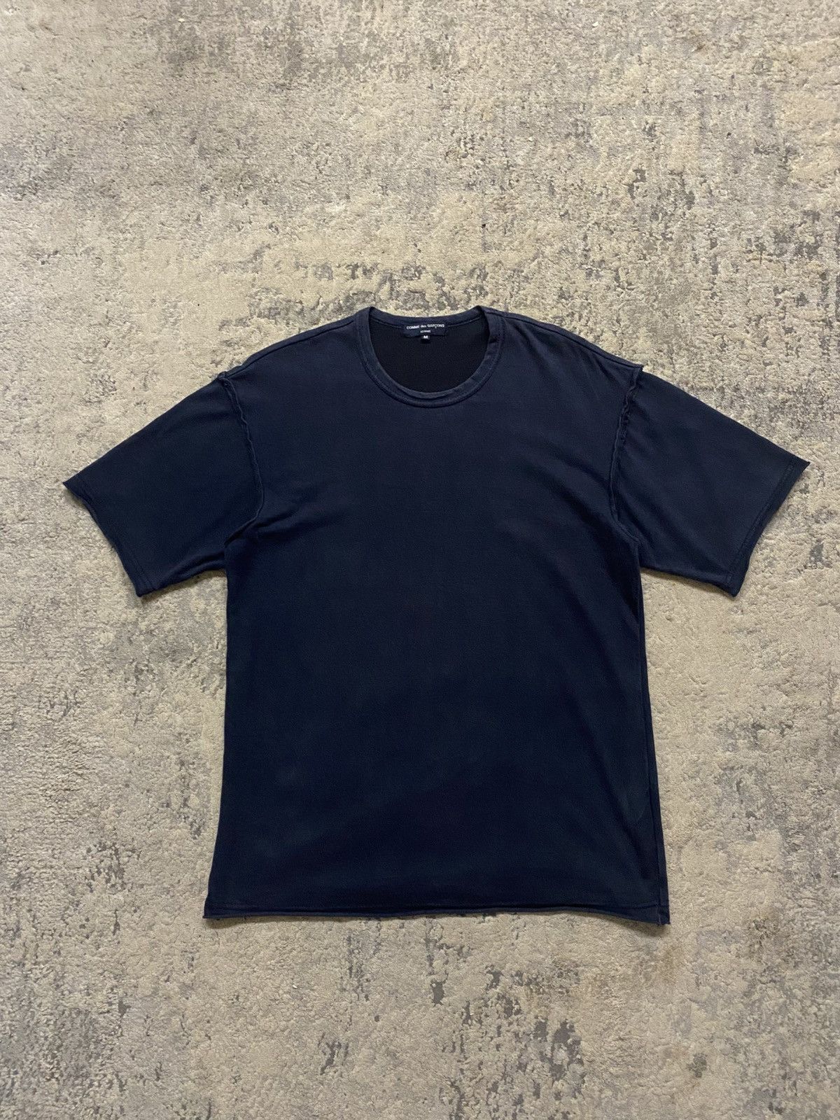 【COMME des GARCONS】INSIDE OUT PRINTED T-SHIRT カットソー COMME des GARCONS Inside Out Striped Switching T-shirt Size