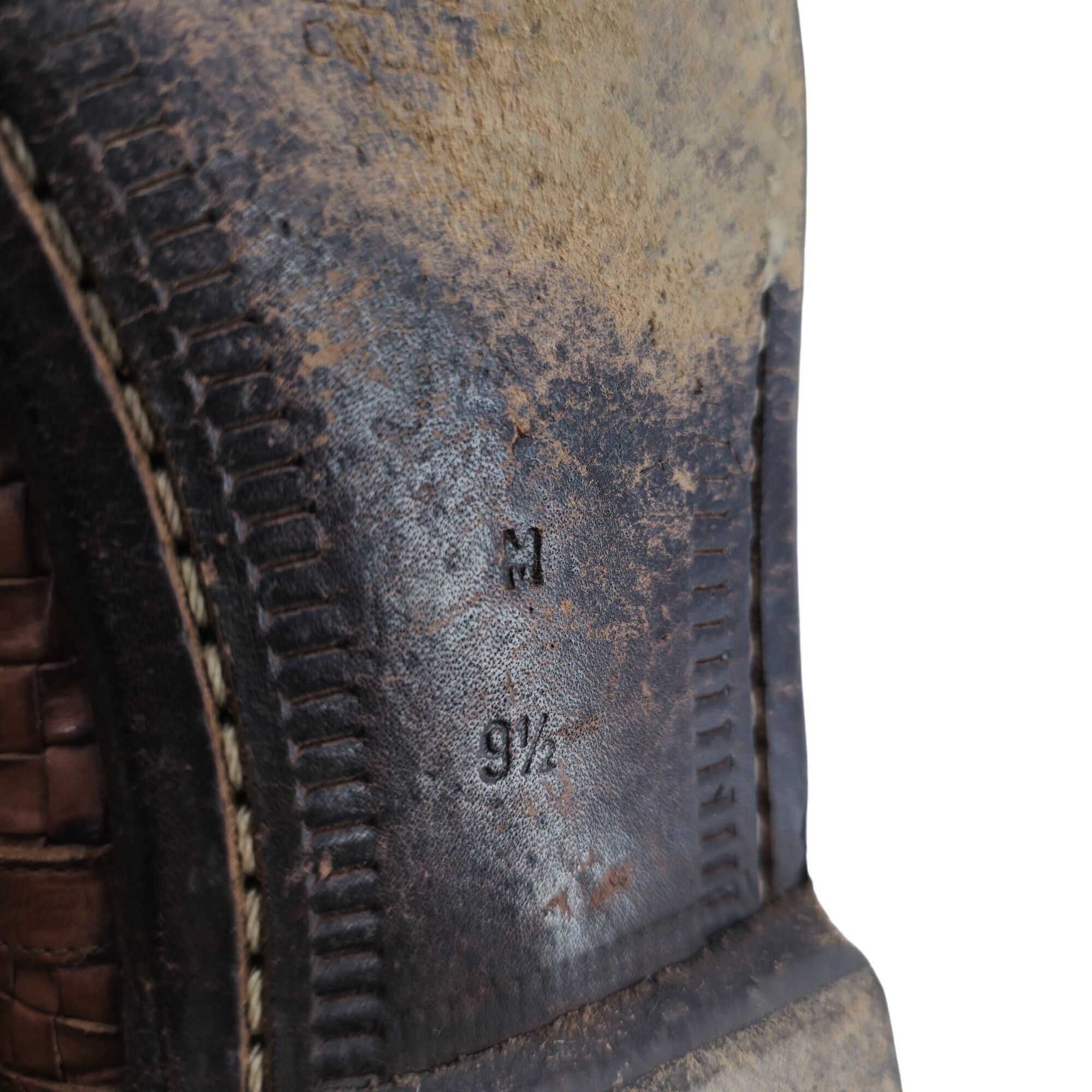 Bragano × Cole Haan Vintage Bragano Cole Haan Italy Mens 9.5 Brown Woven Leather Size US 9.5 / EU 42-43 - 13 Thumbnail